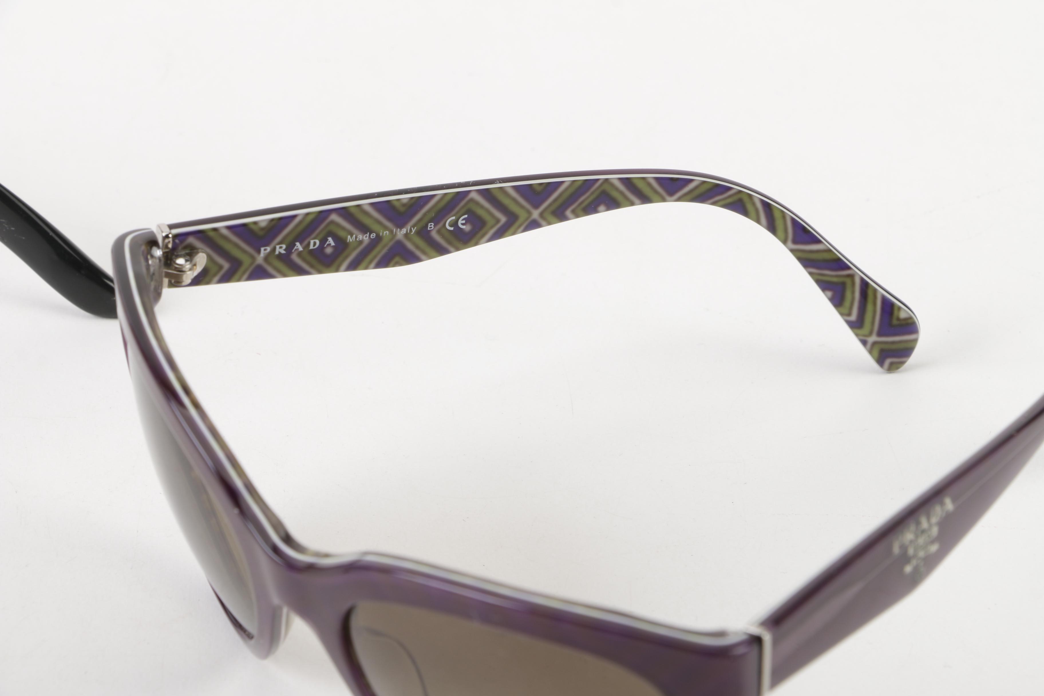 Prada Shield, Wrap and Cat Eye Sunglasses, Made in Italy