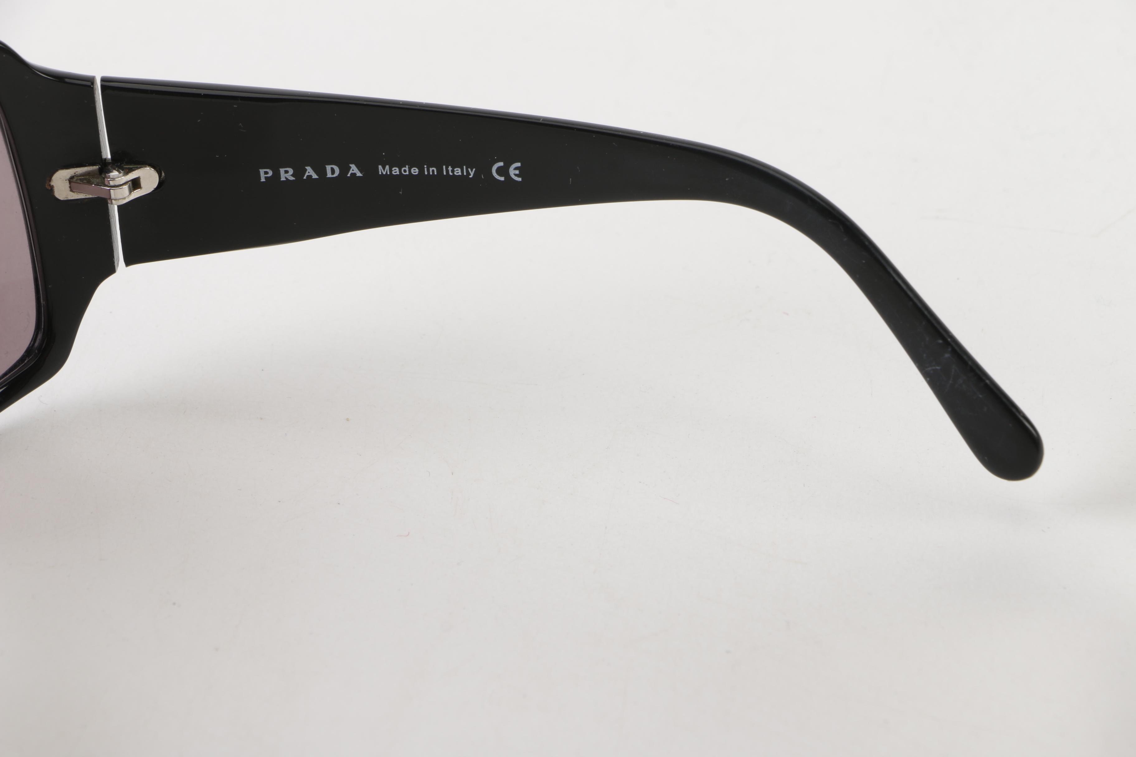 Prada Shield, Wrap and Cat Eye Sunglasses, Made in Italy