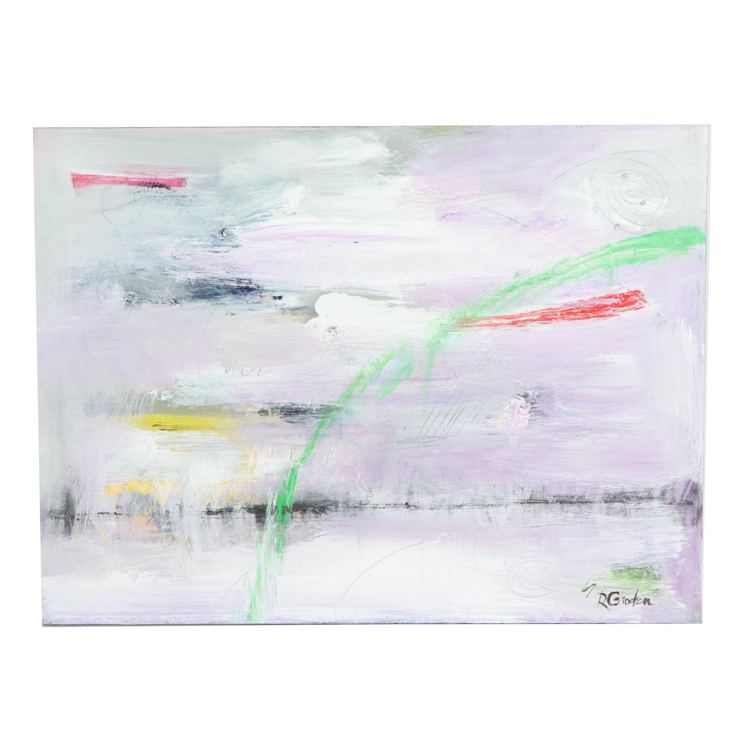 Randy Groden Abstract Mixed Media Painting "Crete"