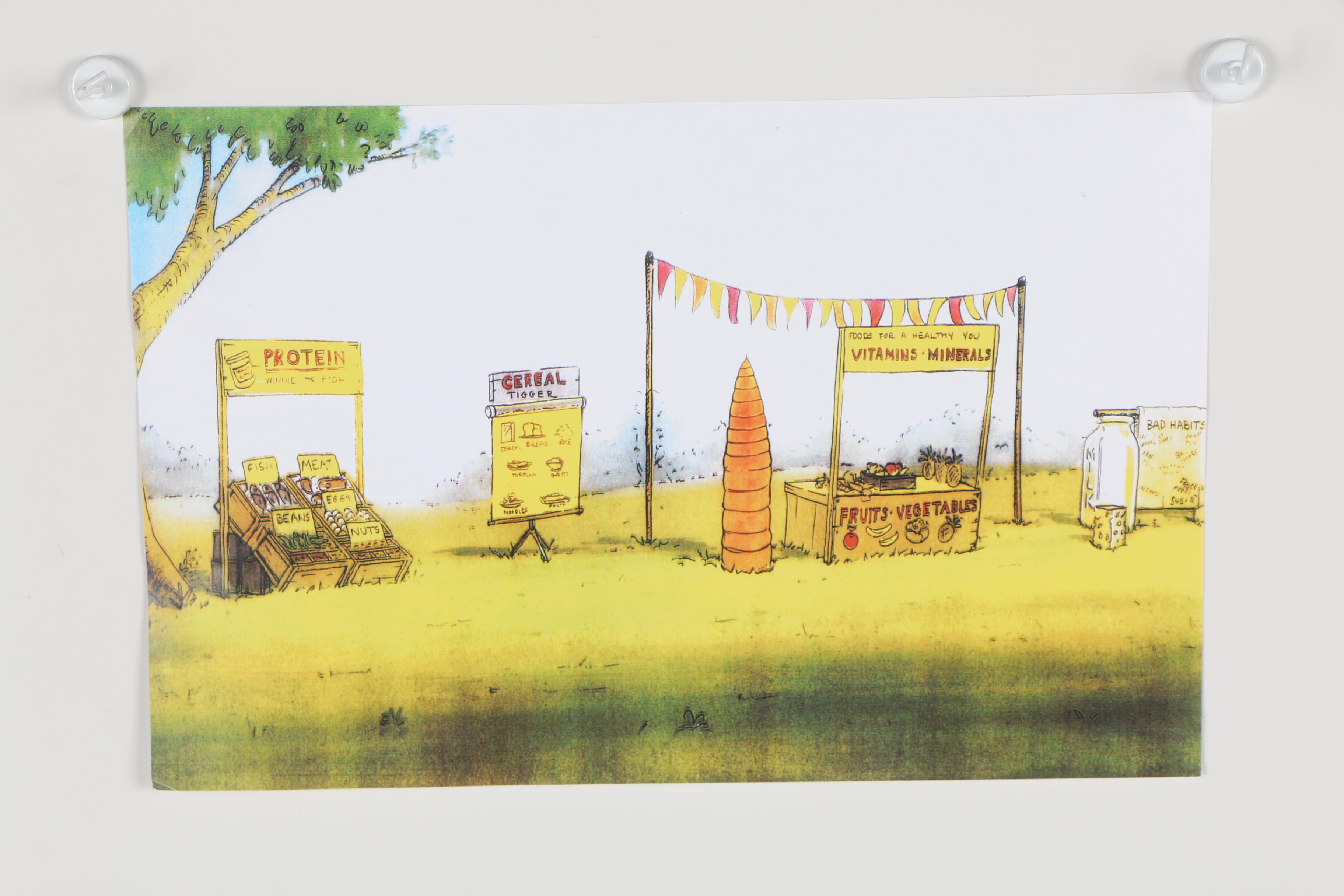 Reproduction Sericel from "Winnie the Pooh and the Blustery Day"