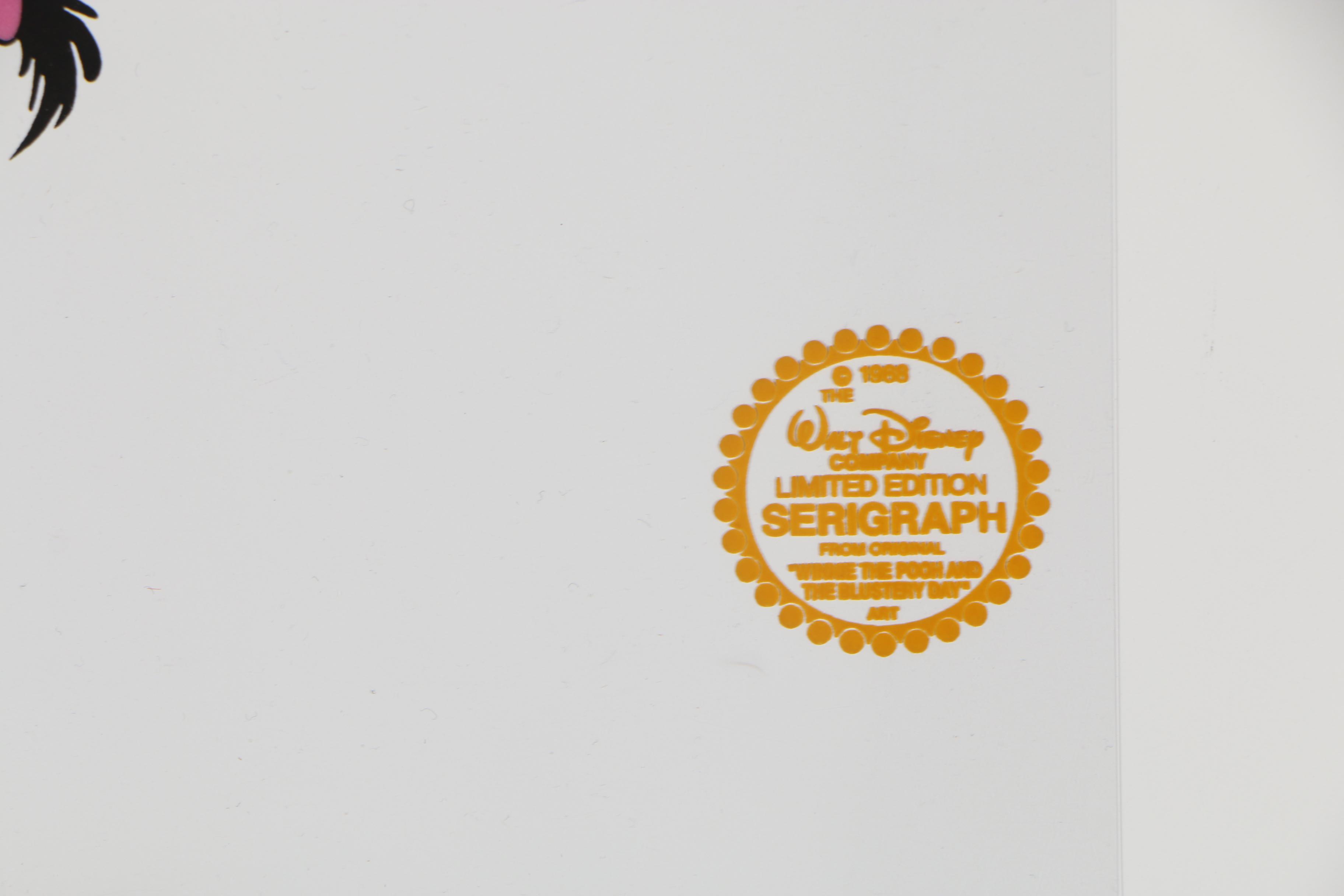 Reproduction Sericel from "Winnie the Pooh and the Blustery Day"