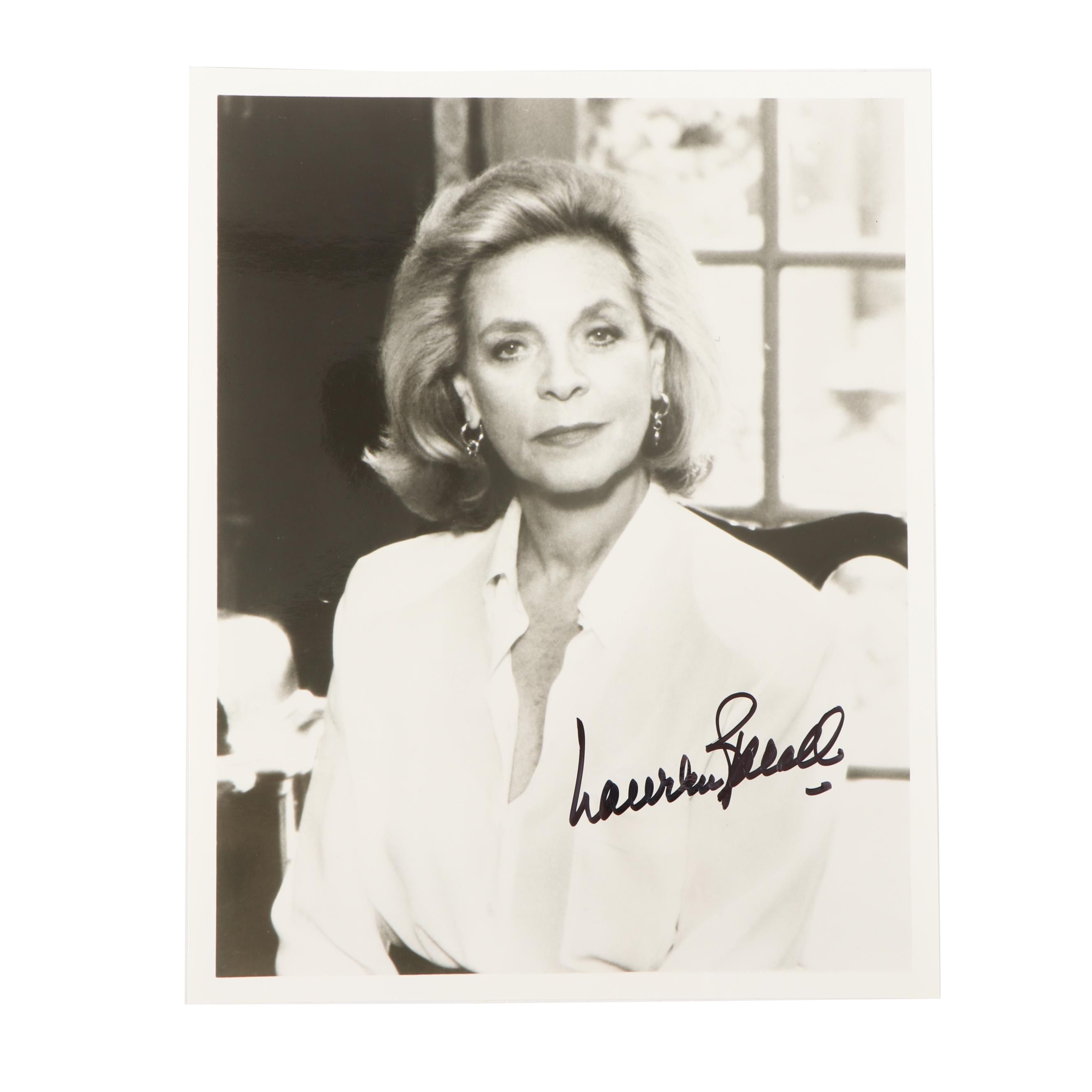 Lauren Bacall Autographed Photograph