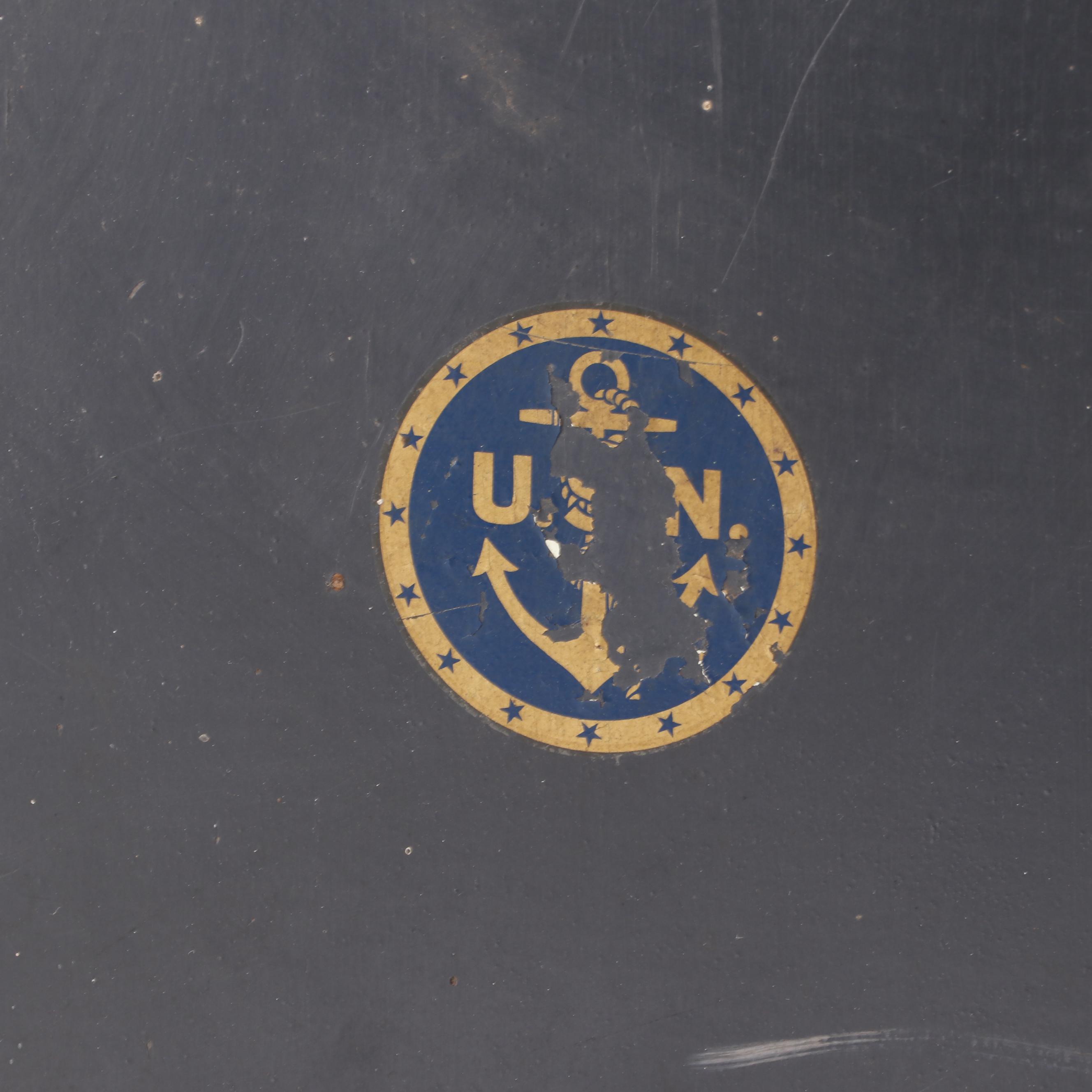 Hand Crank Record Player in Metal Travel Case, Early 20th Century