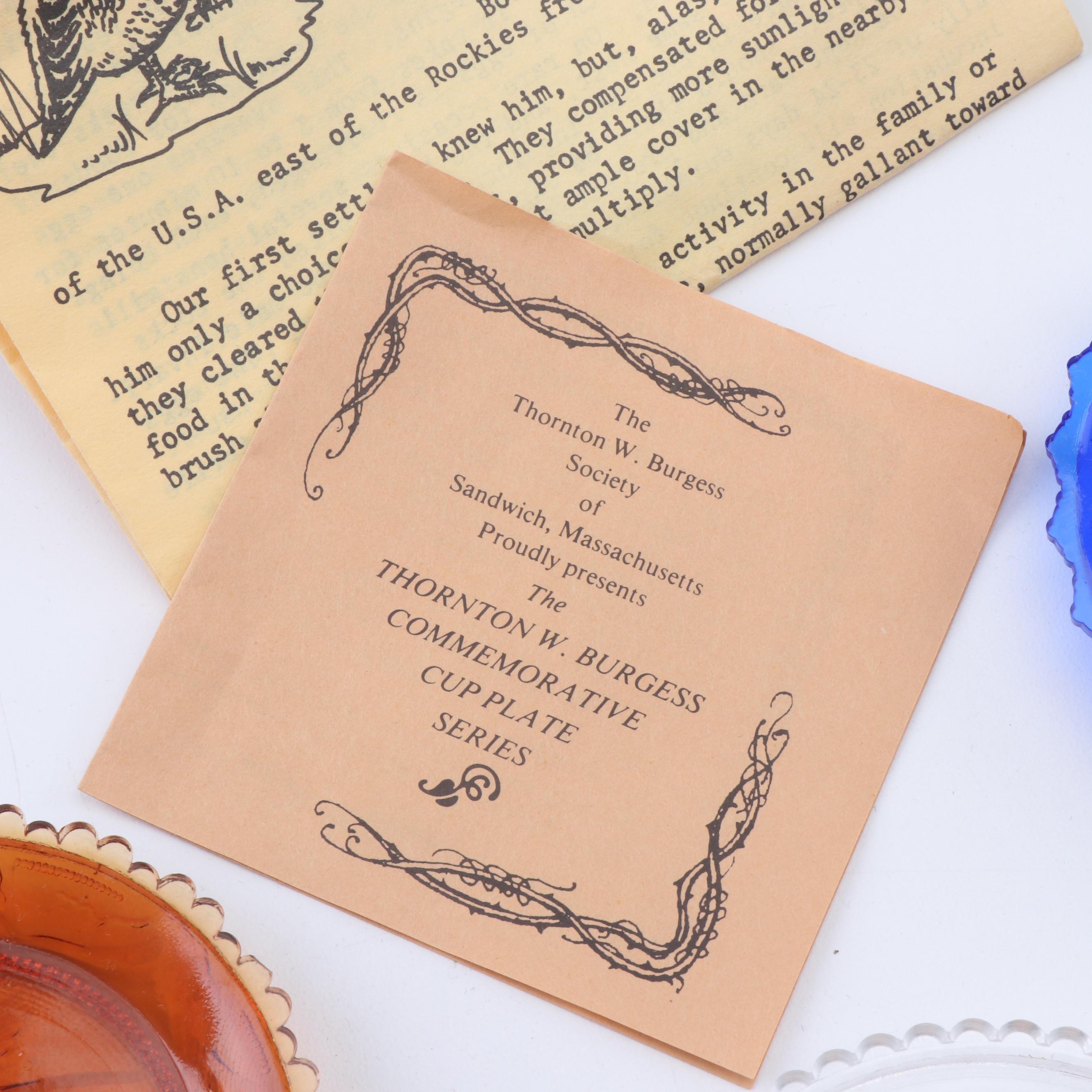 Thornton W. Burgess Commemorative Cup Plate Collection