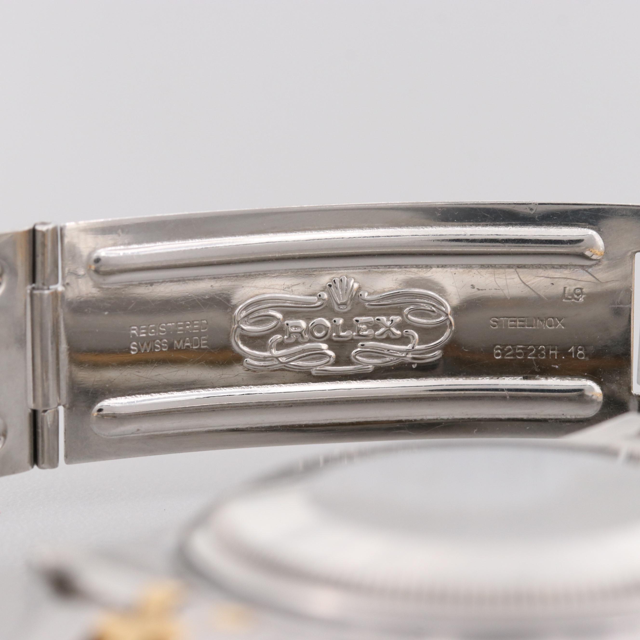 Rolex Datejust Stainless Steel and 18K Yellow Gold Watch, 1987