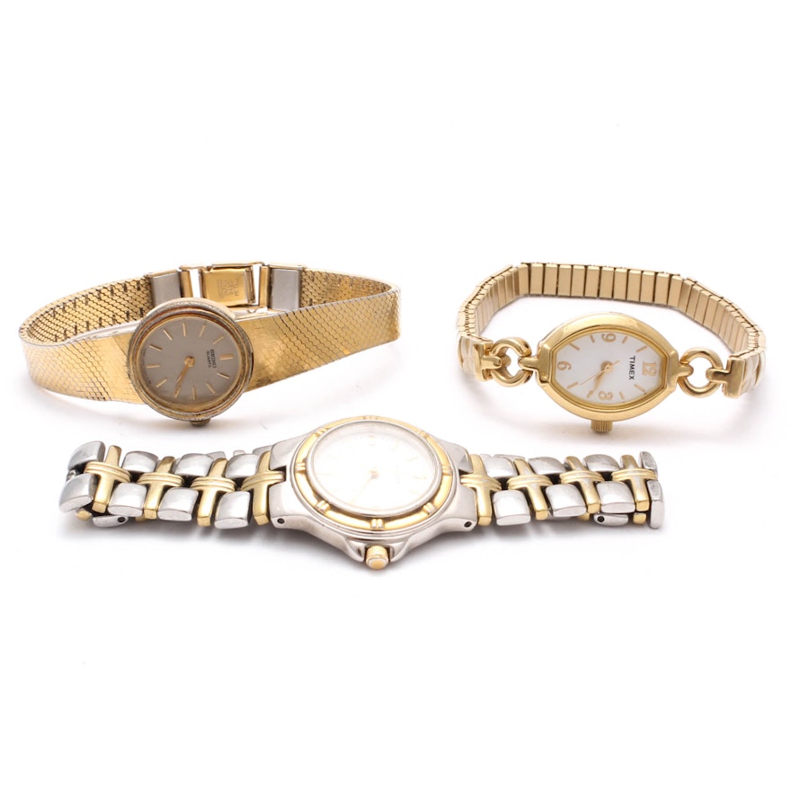 Bulova, Seiko, and Timex Wristwatches