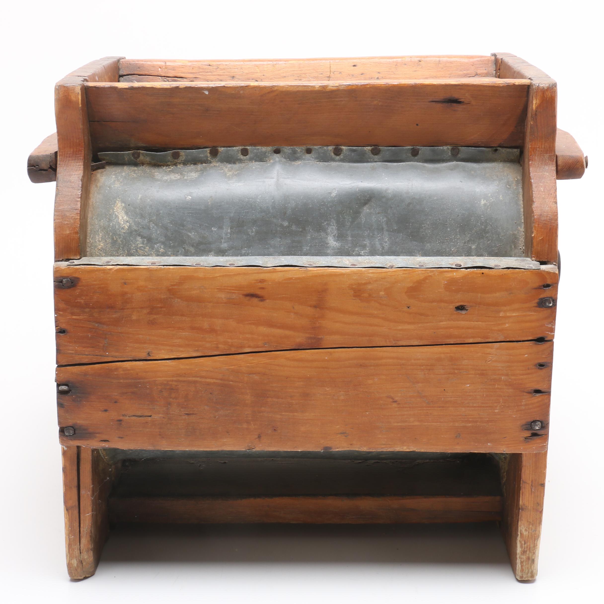 Antique Hand Cranked Butter Churn