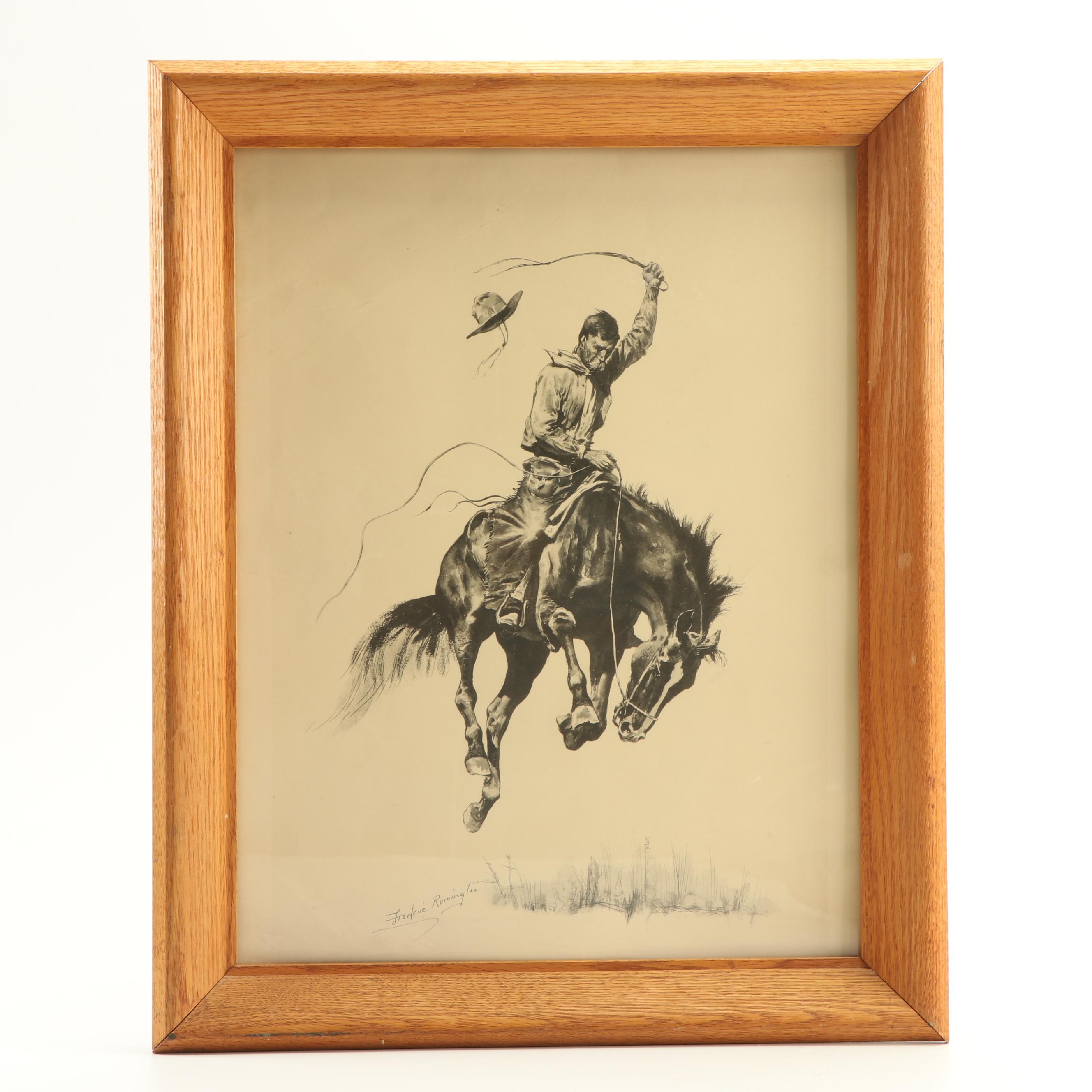 Tony Lama Boots, Stetson Hat, and Replica Guns in Holster with Remington Print