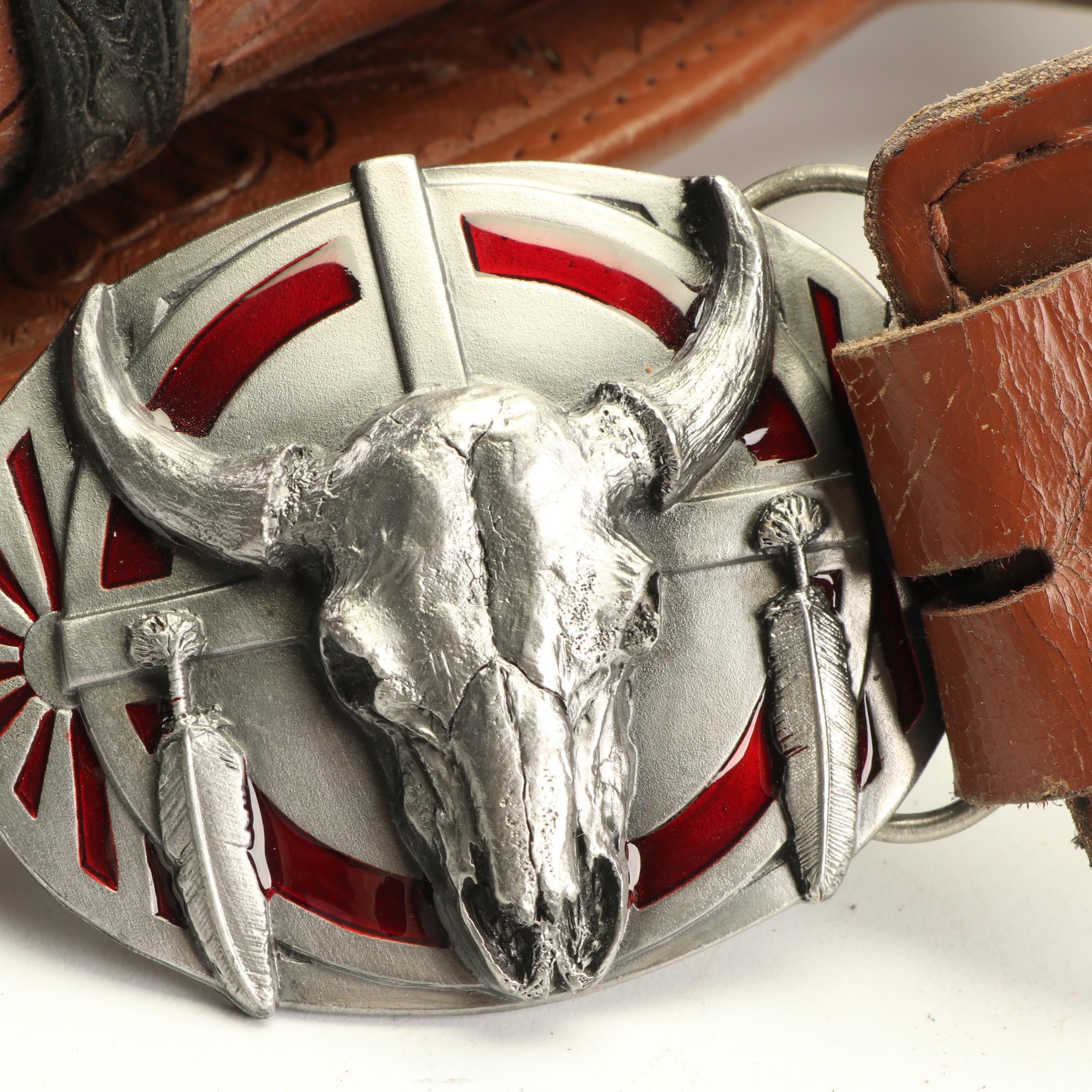 Tony Lama Boots, Stetson Hat, and Replica Guns in Holster with Remington Print