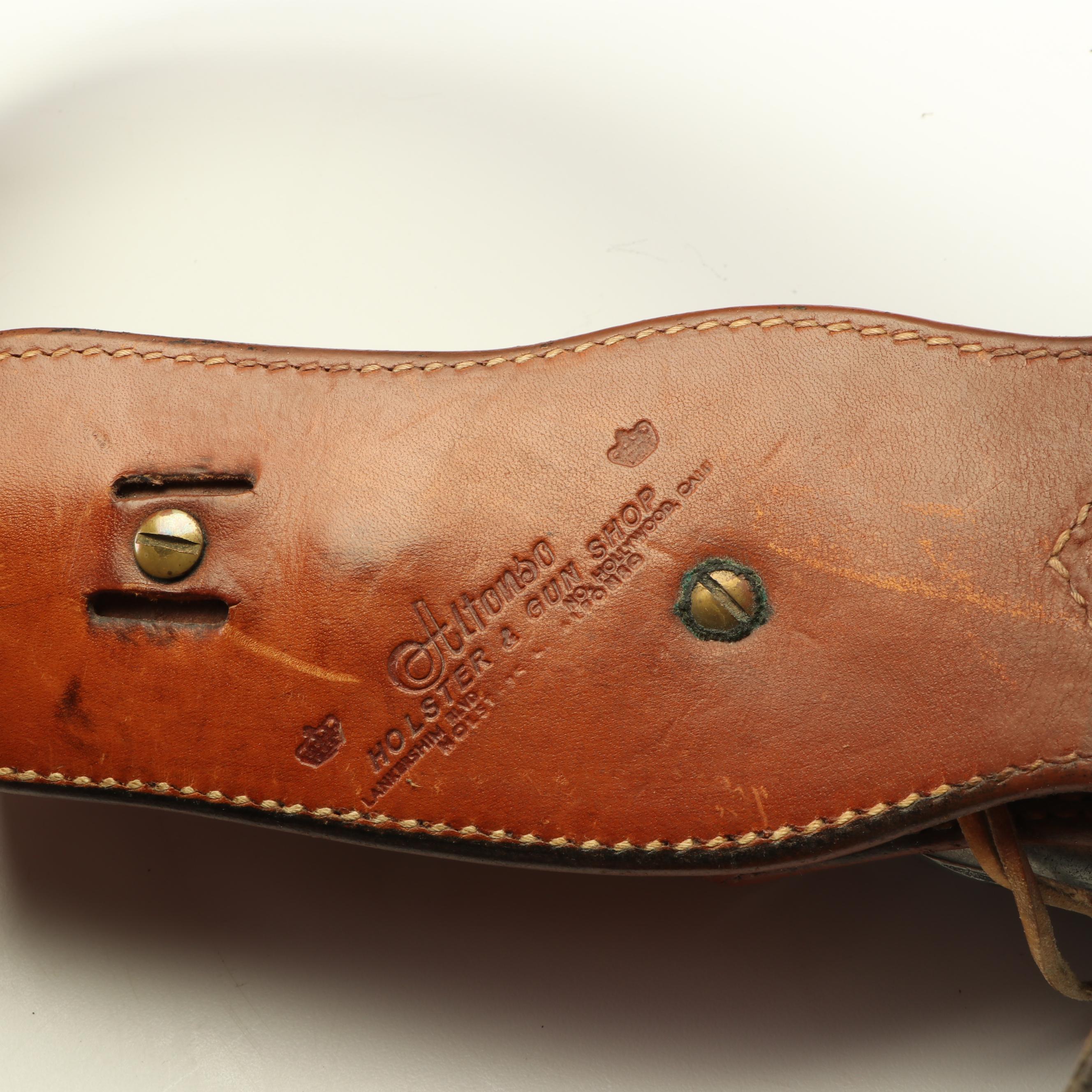 Tony Lama Boots, Stetson Hat, and Replica Guns in Holster with Remington Print