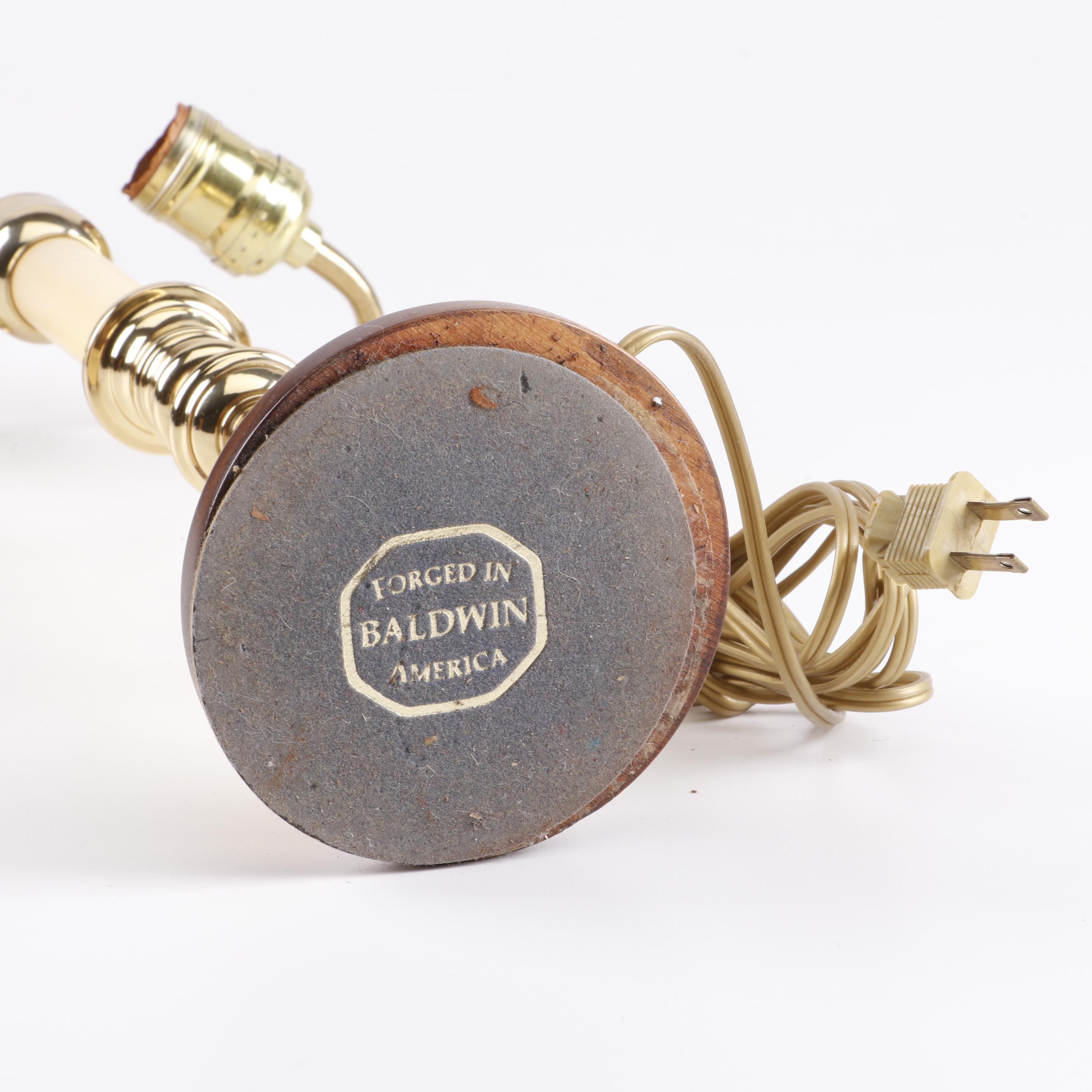 Baldwin Brass Candlestick Table Lamp