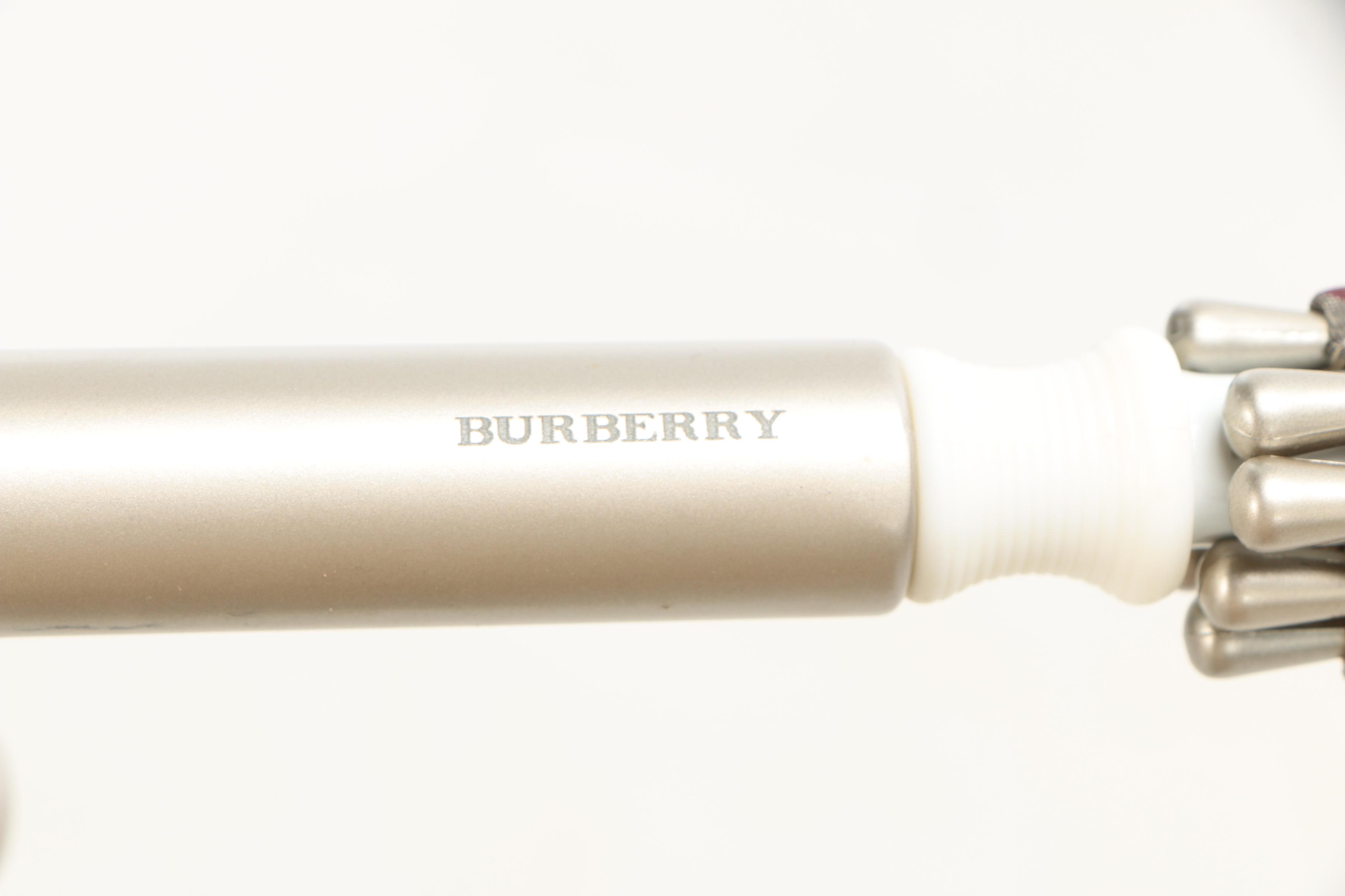 Burberry London Dome Umbrella with Vinyl Porthole Windows