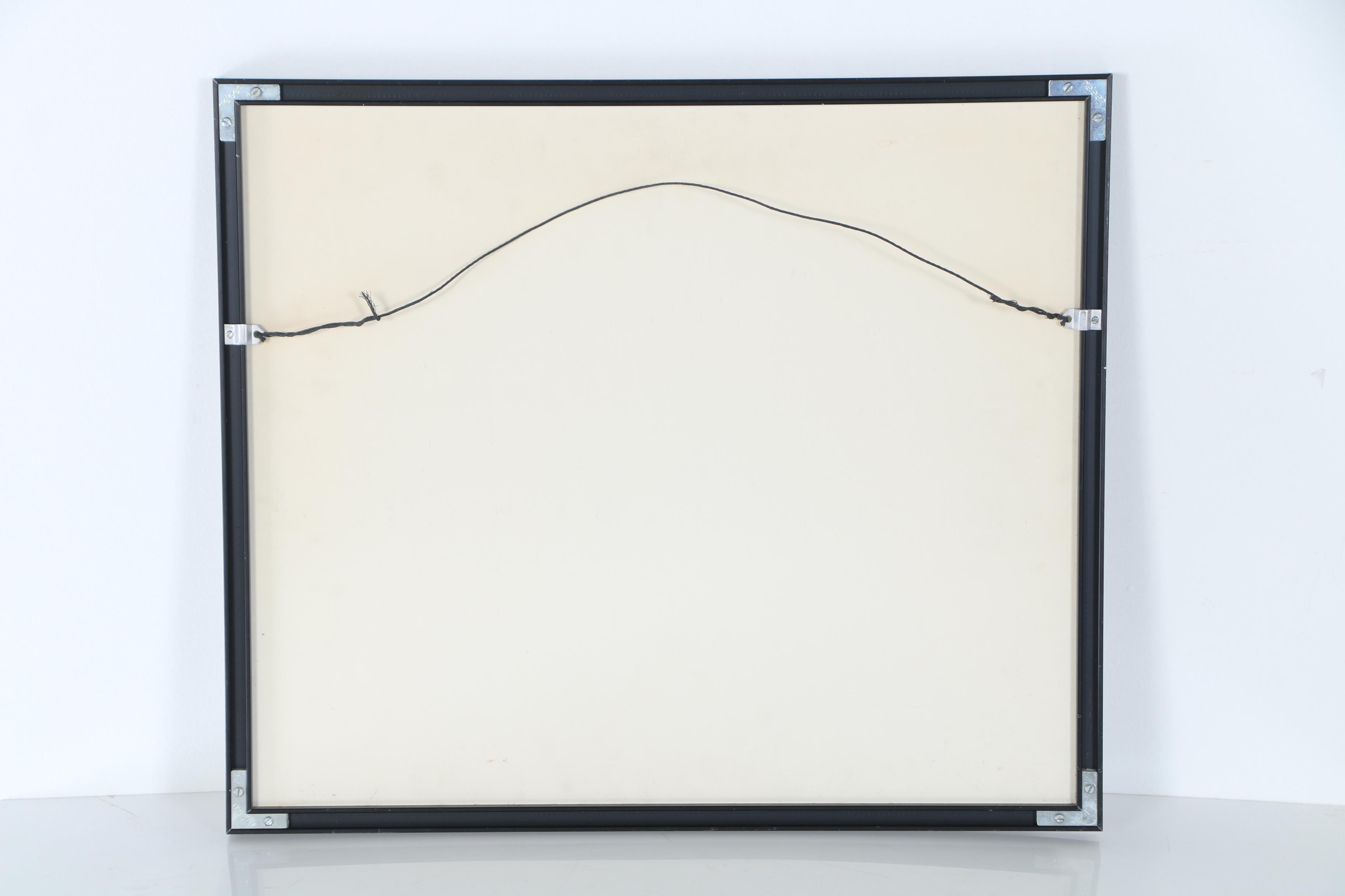 Nam June Paik 1984 Etching with Aquatint "V-IDEA; a priori"