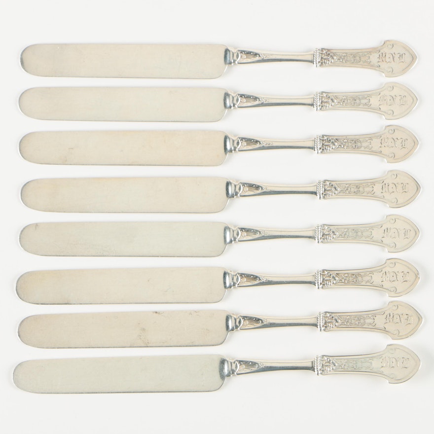 Gorham "Corinthian" Sterling Silver Tea Knives, Late 19th Century