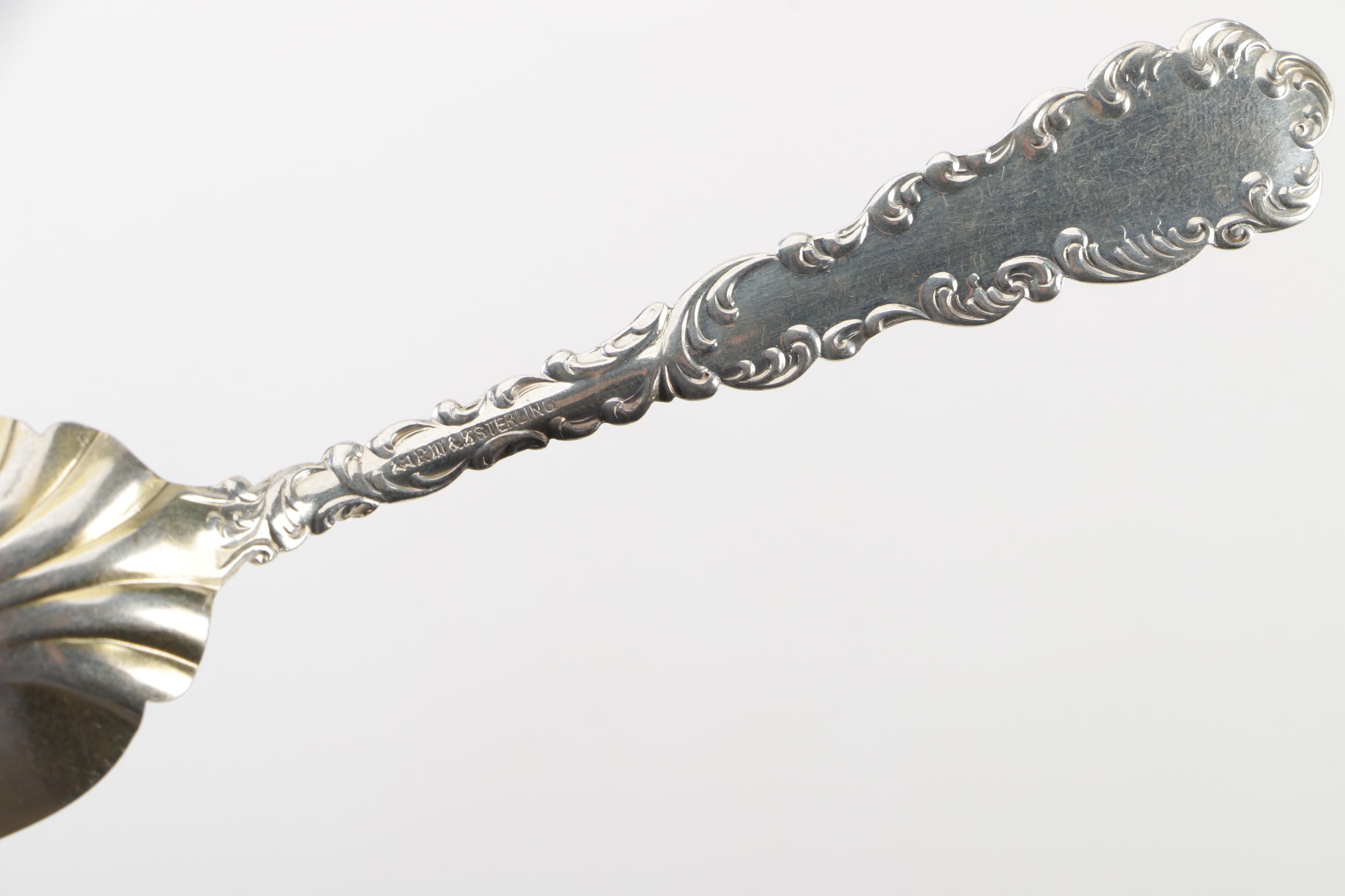 Wallace Silversmiths Sterling "Waverly" Ice Cream Forks, Late 19th/Early 20th C.