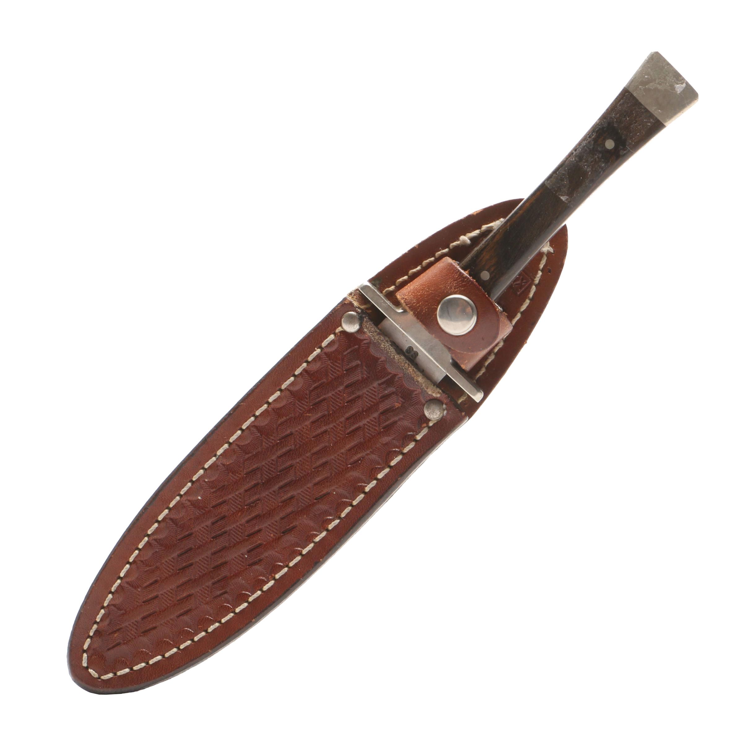 Case Fixed Blade Hunting Knife with Leather Sheath