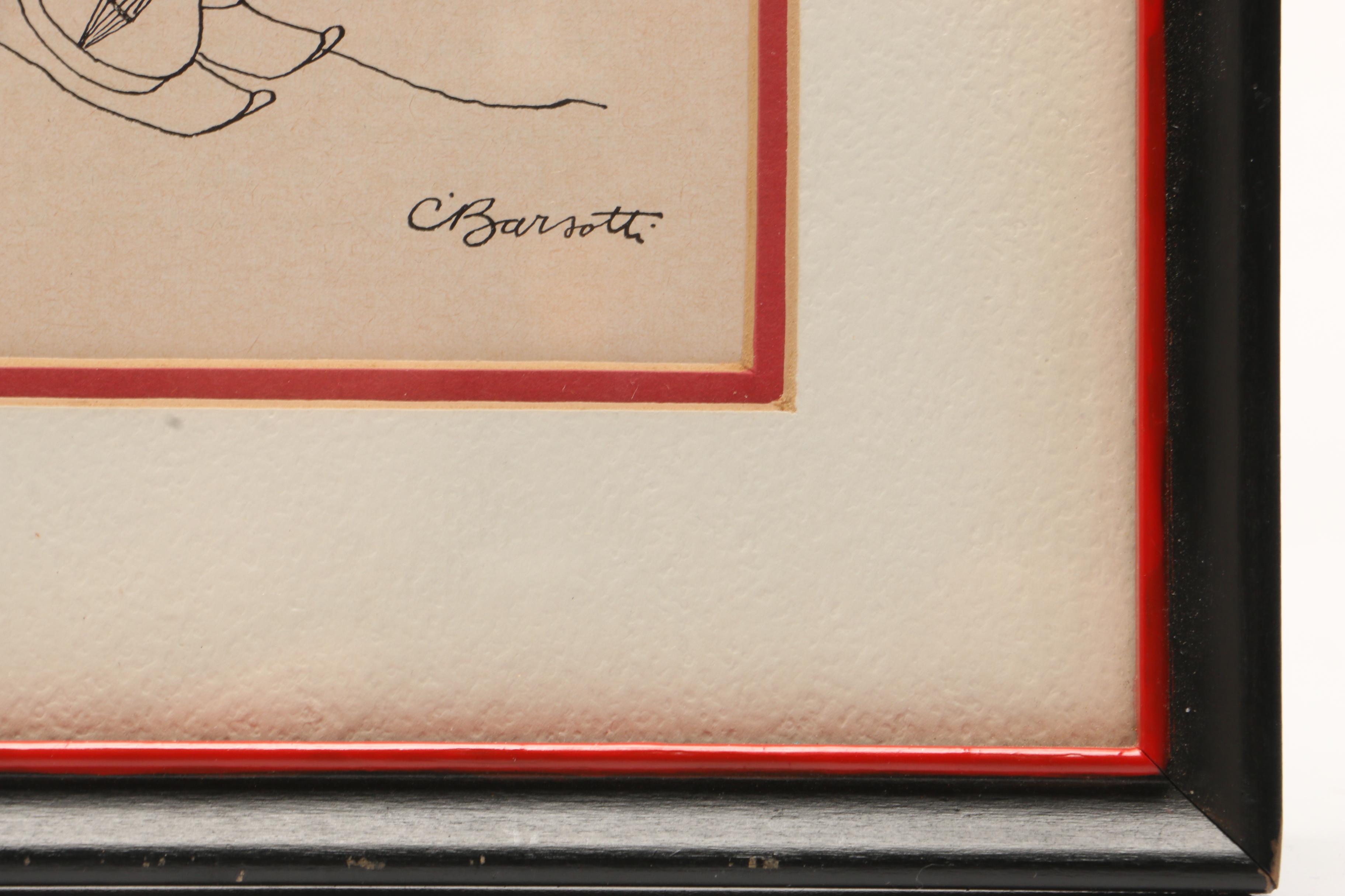 Charles Branum Barsotti Ink Cartoon Drawing