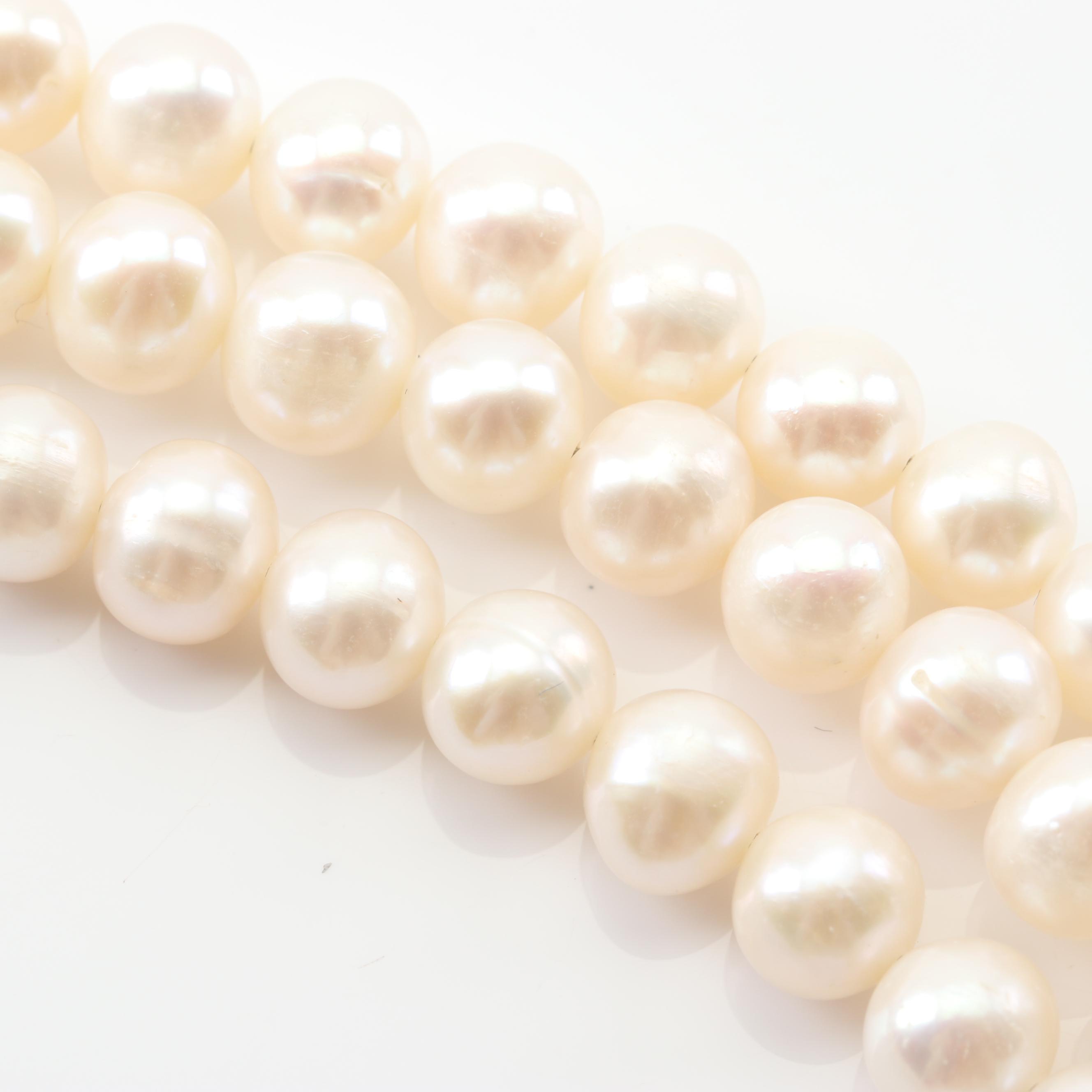 Gold Wash Over Sterling Freshwater Pearl, 13.26 CTW Tourmaline, Ruby Necklace