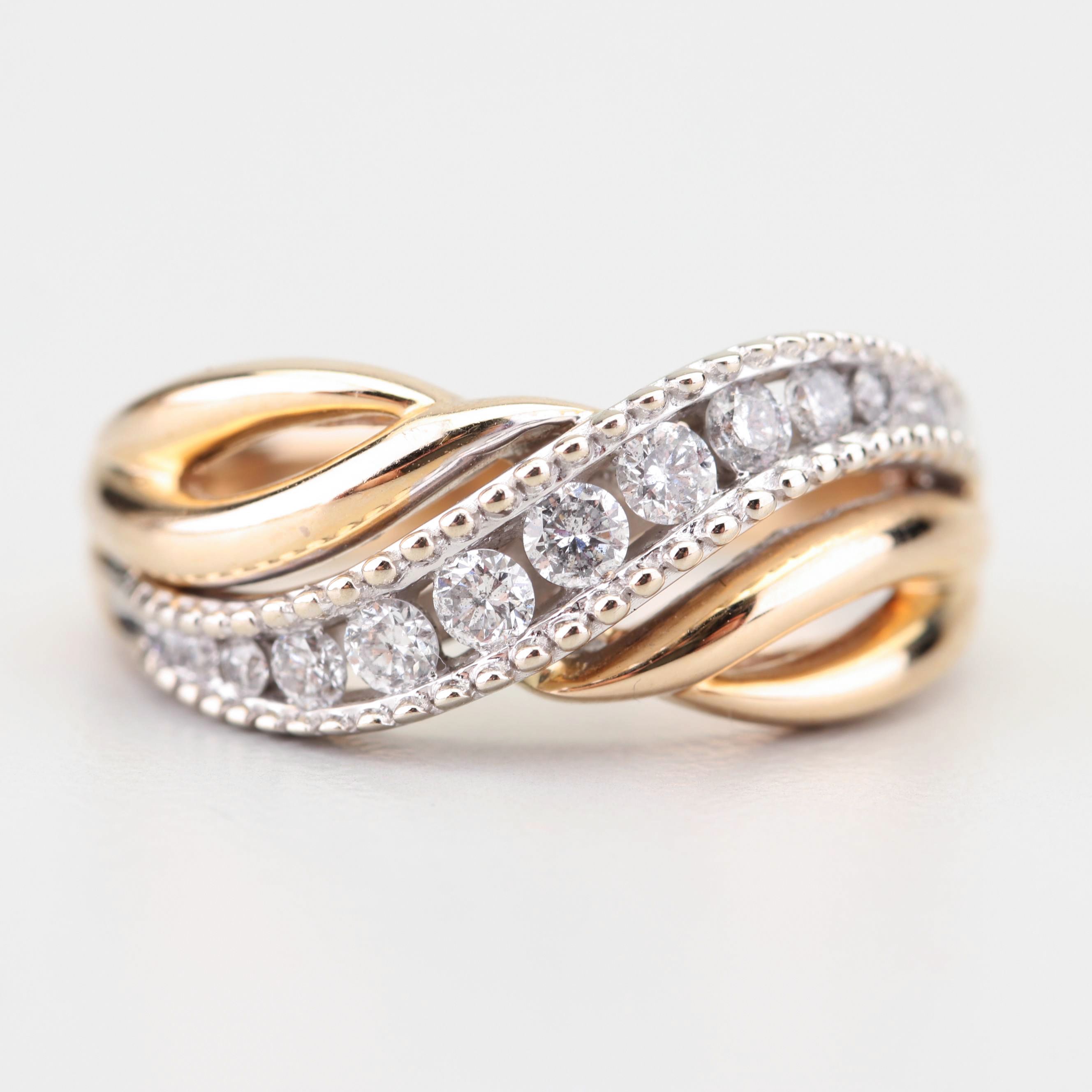 10K Yellow Gold Diamond Band