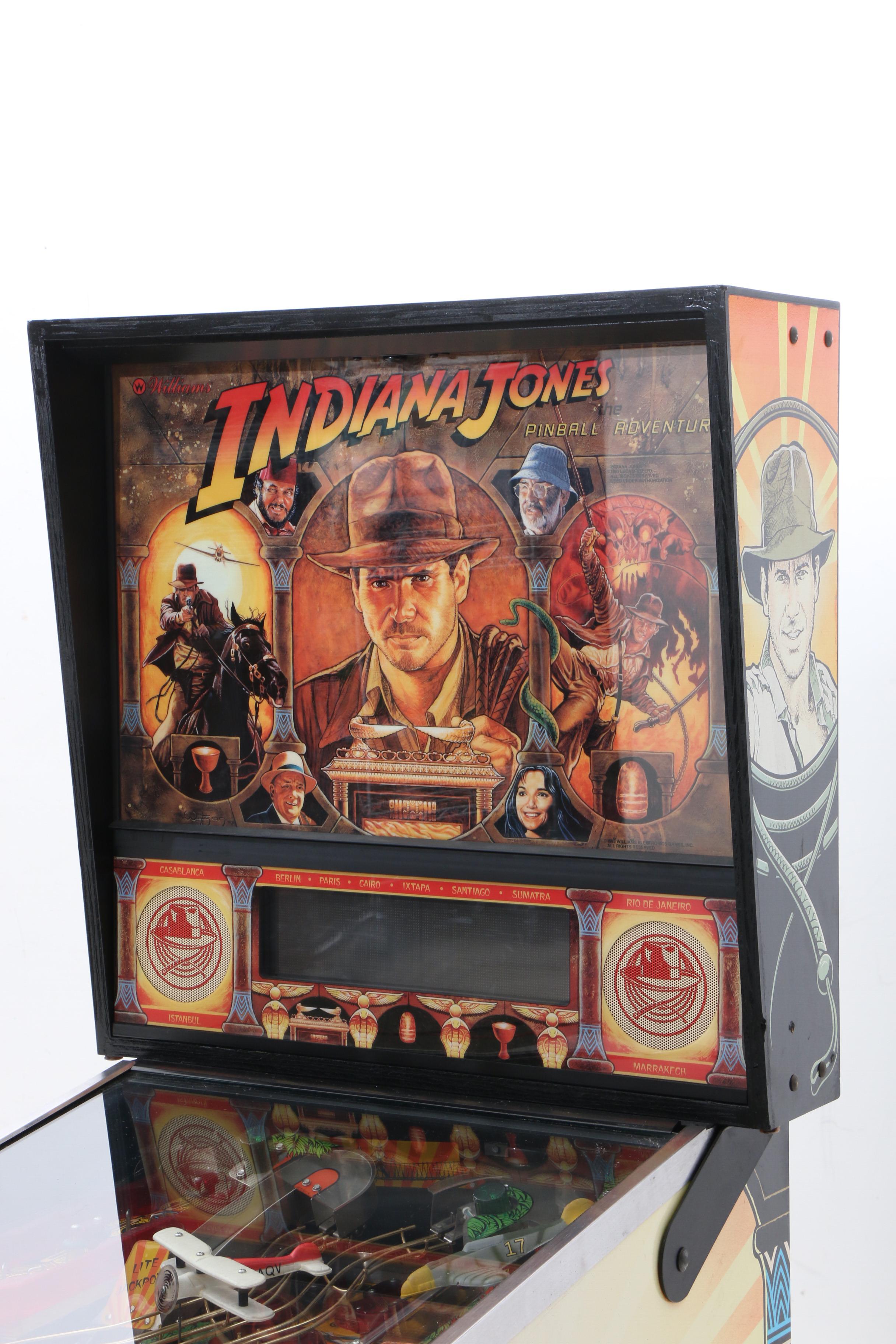 1993 Indiana Jones Adventure Pinball Machine by Williams Electric Games