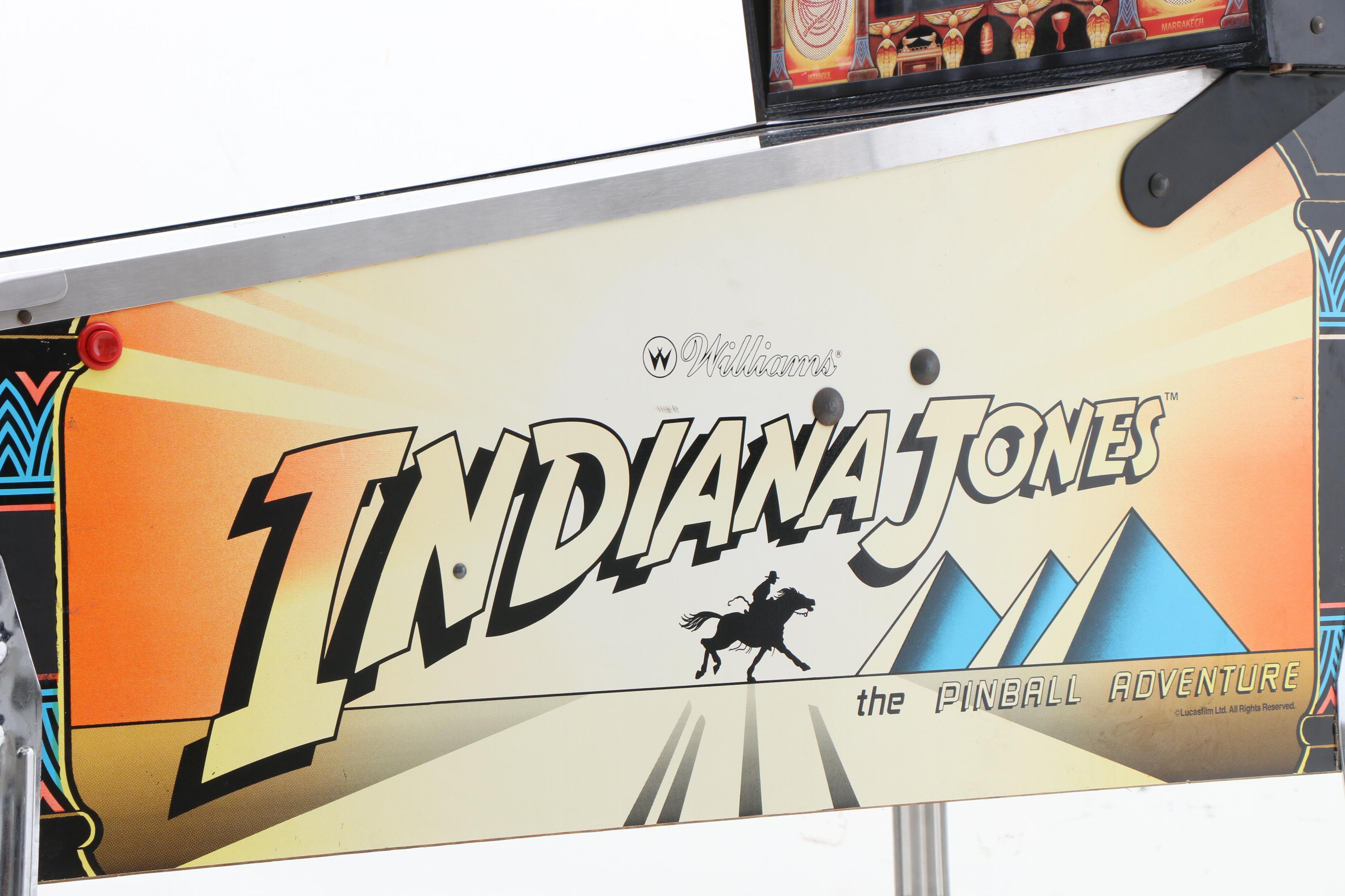 1993 Indiana Jones Adventure Pinball Machine by Williams Electric Games