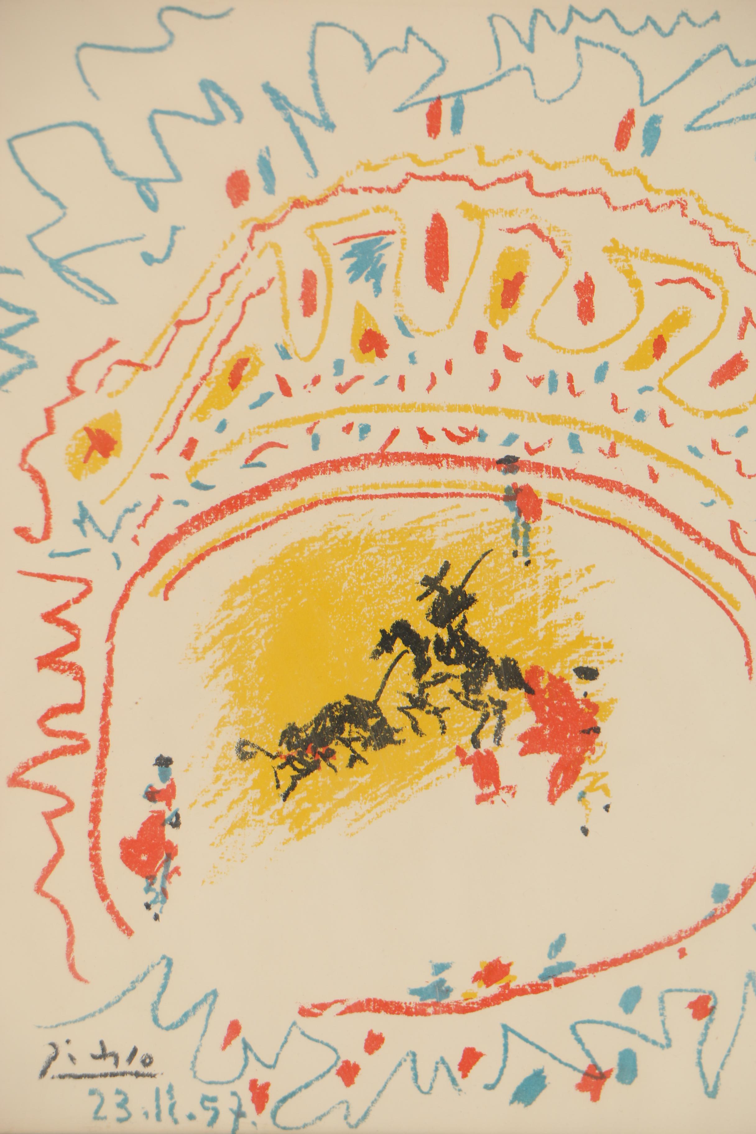 Pablo Picasso Lithograph "La Petite Corrida" for " XXe Siècle" Magazine