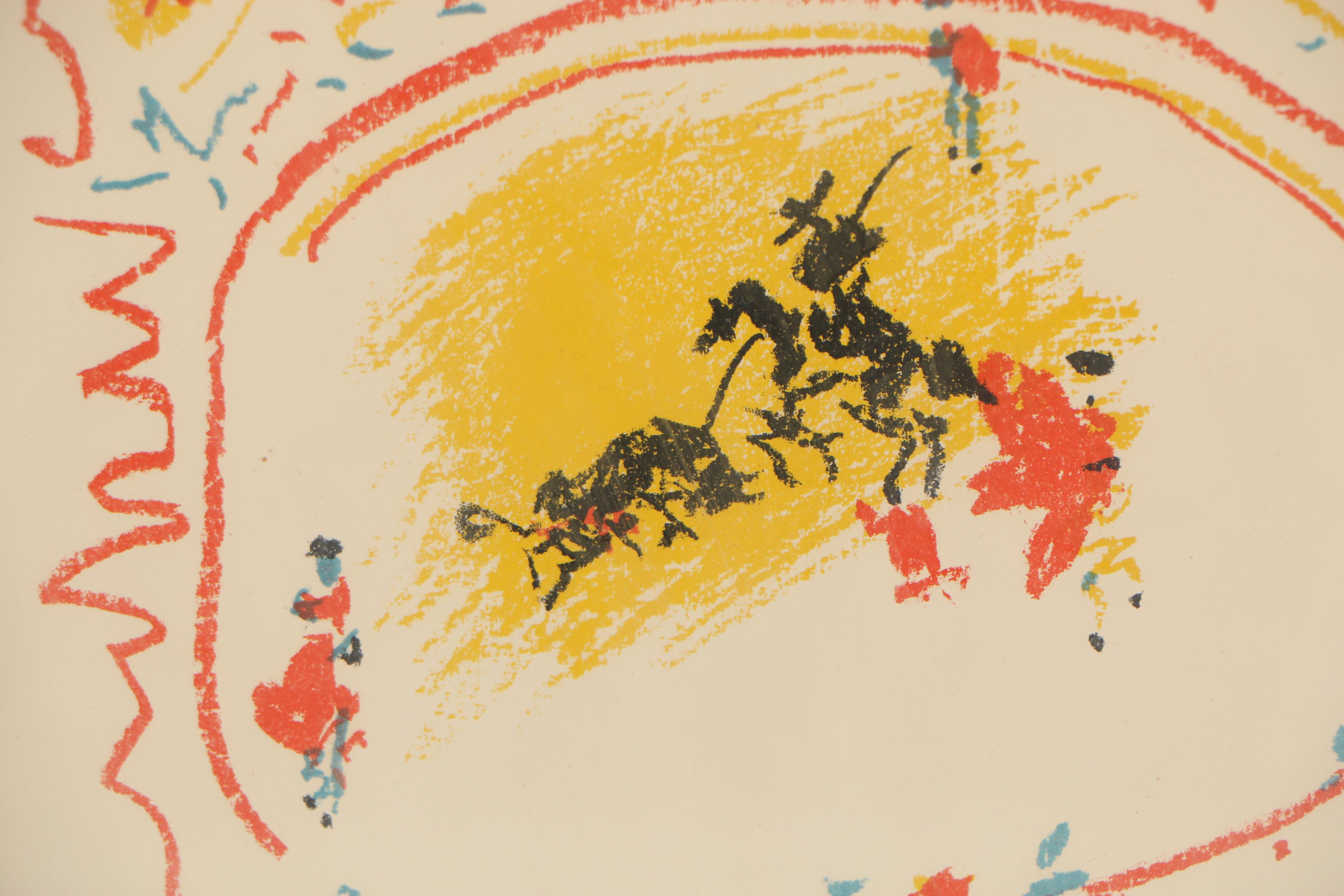 Pablo Picasso Lithograph "La Petite Corrida" for " XXe Siècle" Magazine