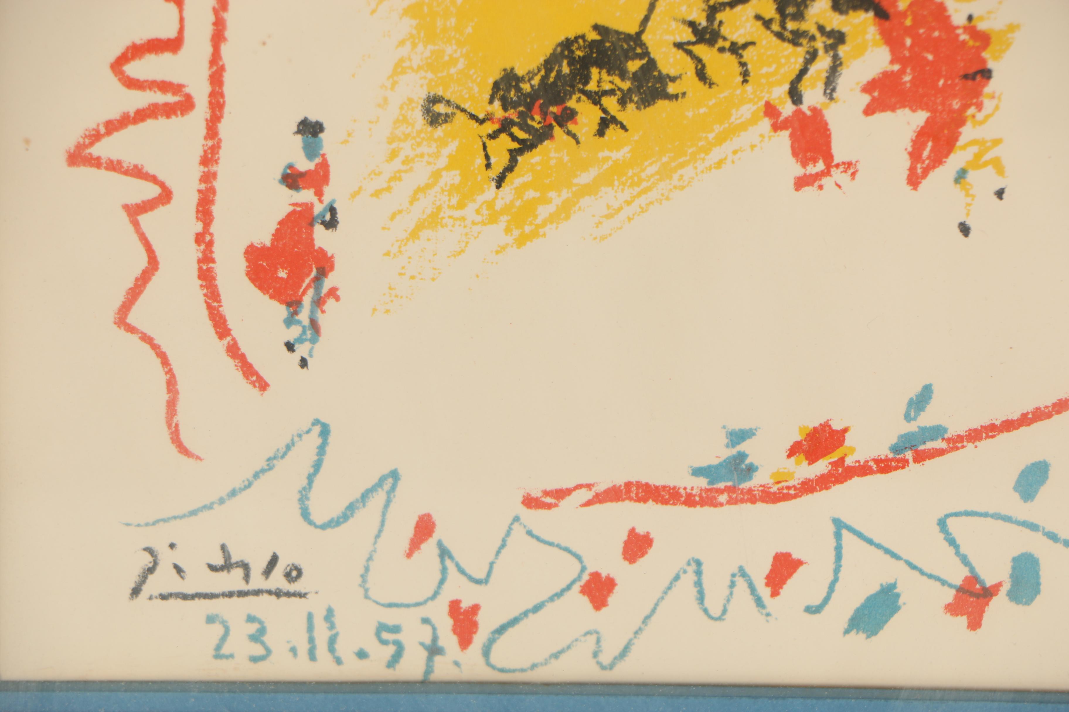 Pablo Picasso Lithograph "La Petite Corrida" for " XXe Siècle" Magazine