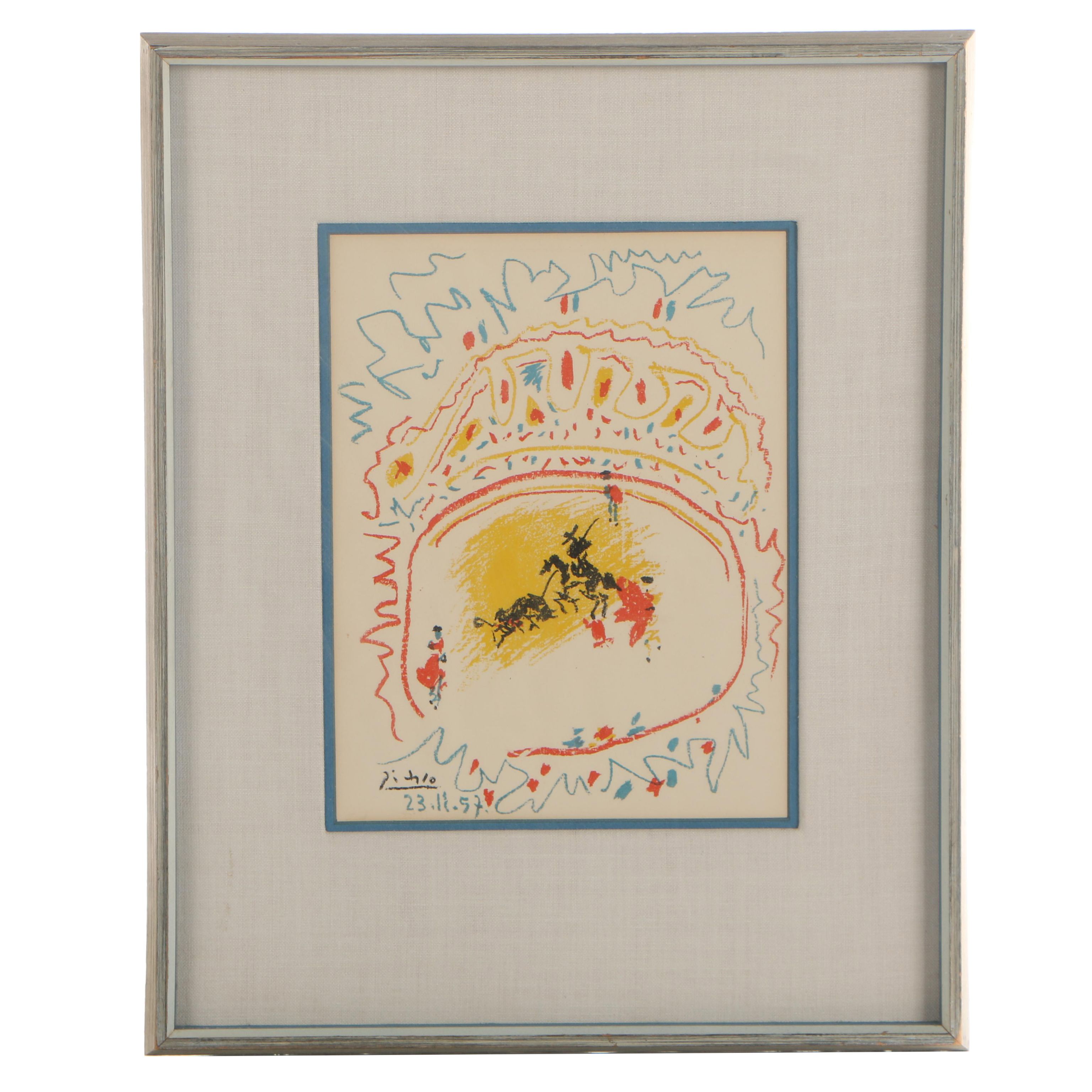 Pablo Picasso Lithograph "La Petite Corrida" for " XXe Siècle" Magazine