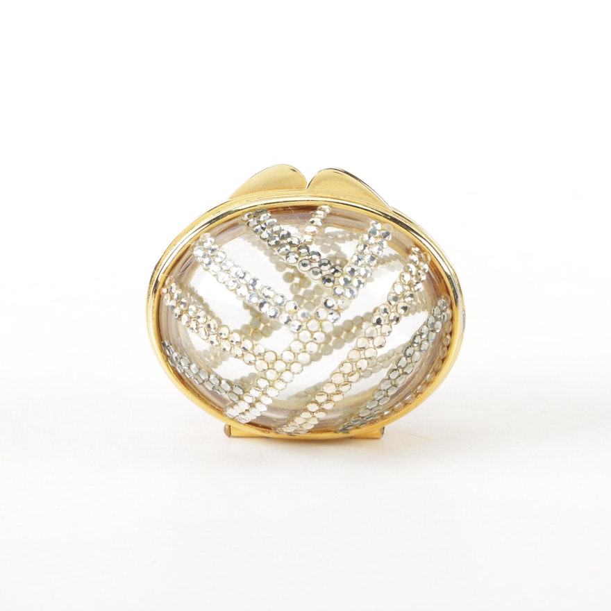 Judith Leiber Embellished Pill Box