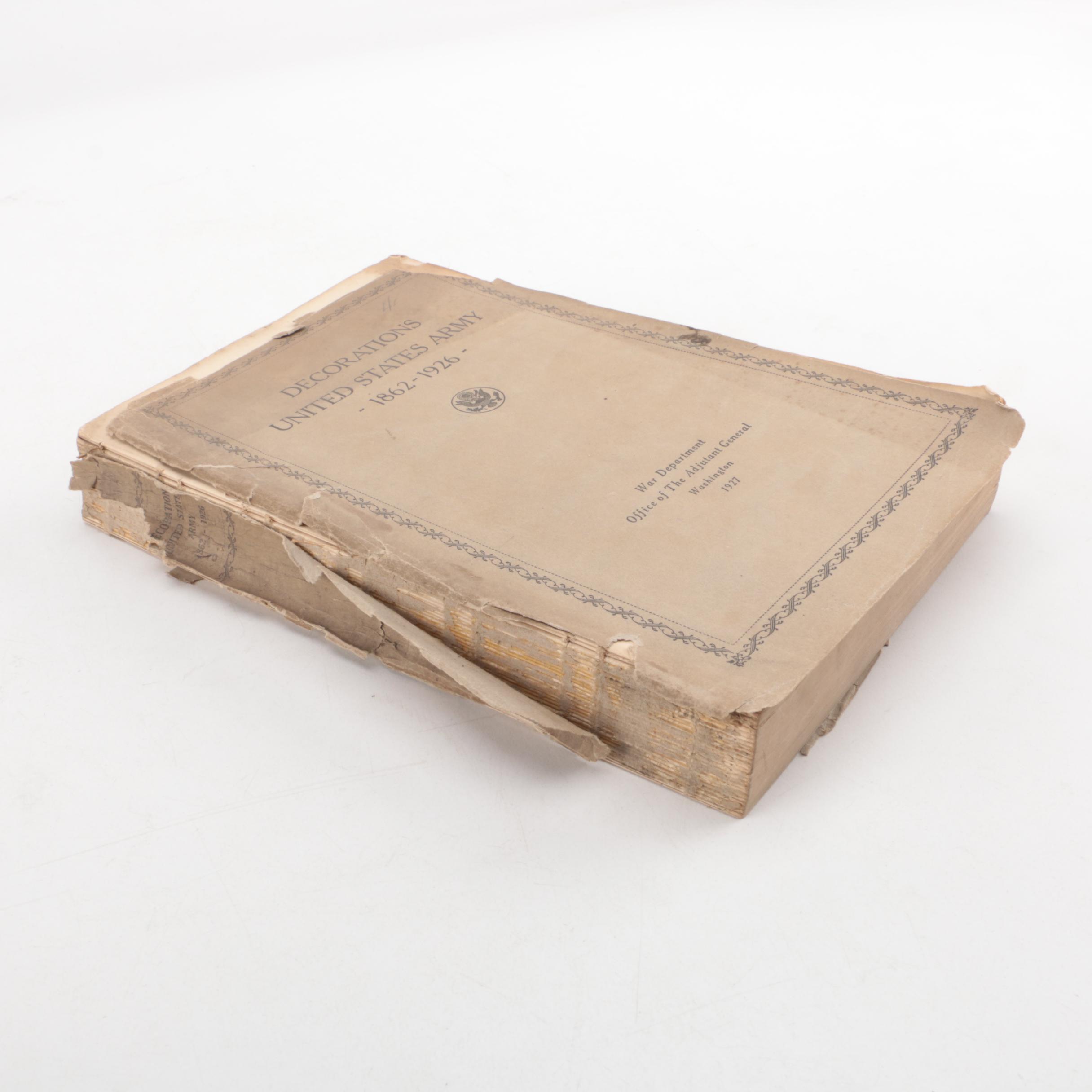 1927 "American Decorations: 1862-1926" and 1962 "U.S War Medals"