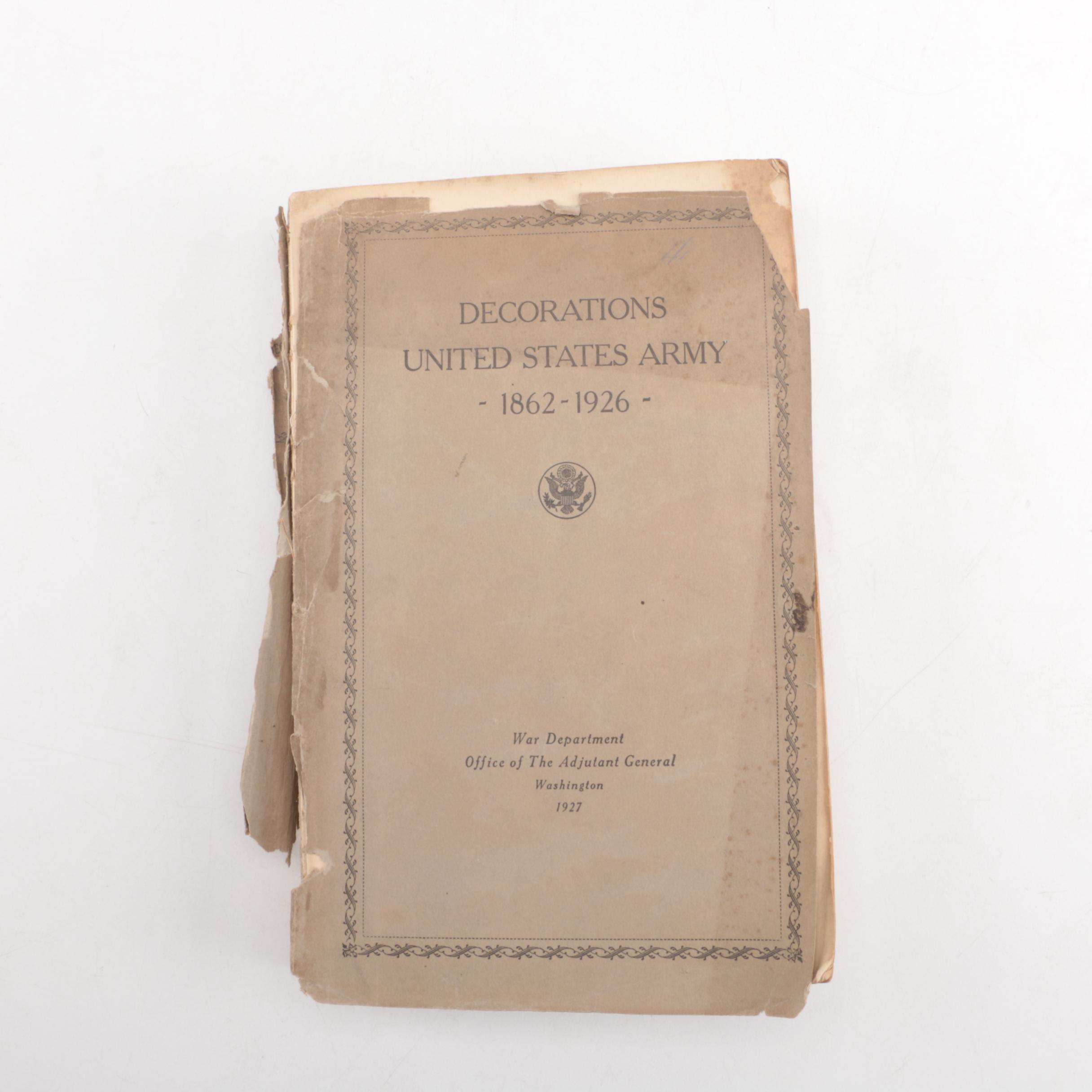 1927 "American Decorations: 1862-1926" and 1962 "U.S War Medals"