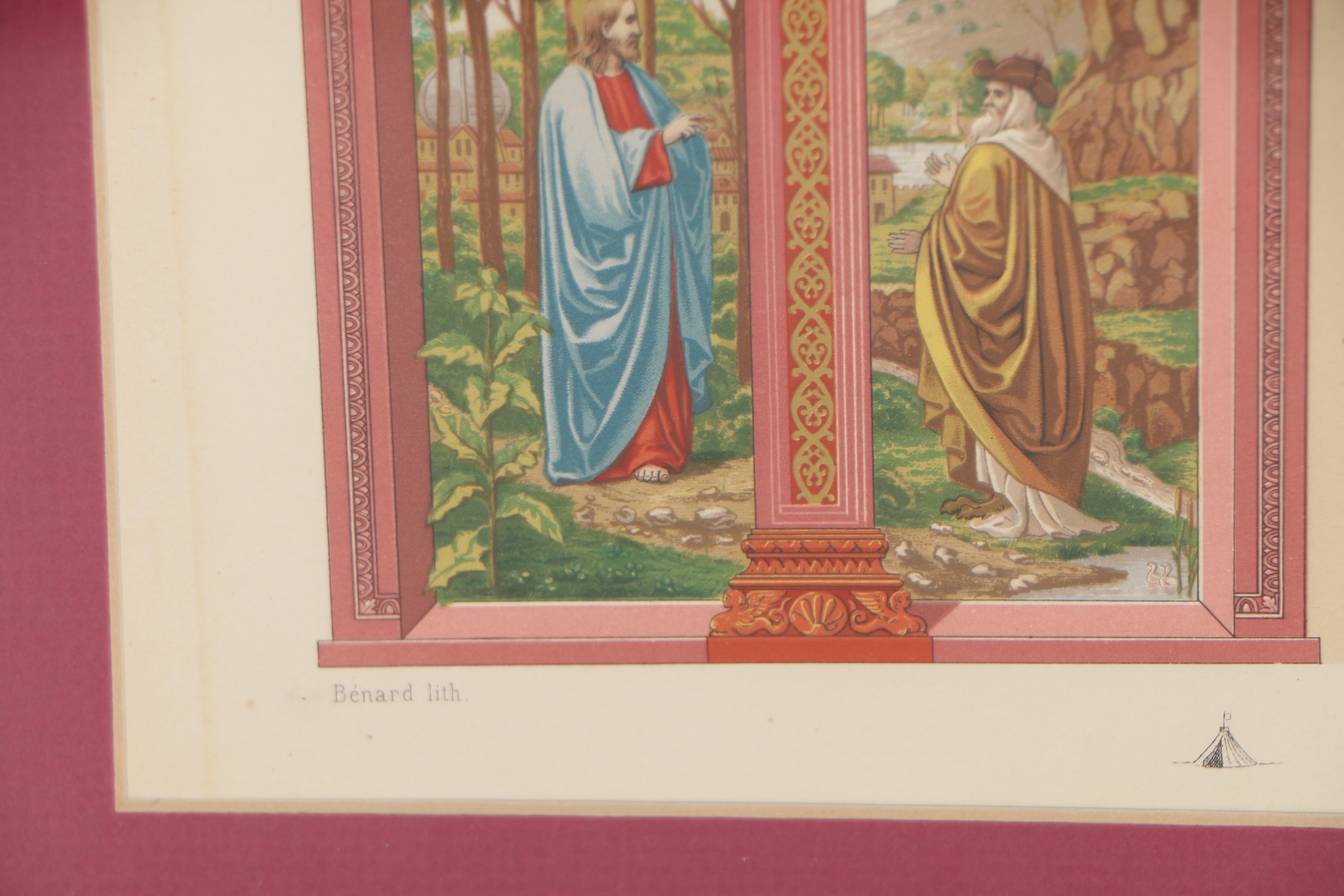 Renaissance Motif Chromolithographs from Racinet's "L'Ornement Polychrome"