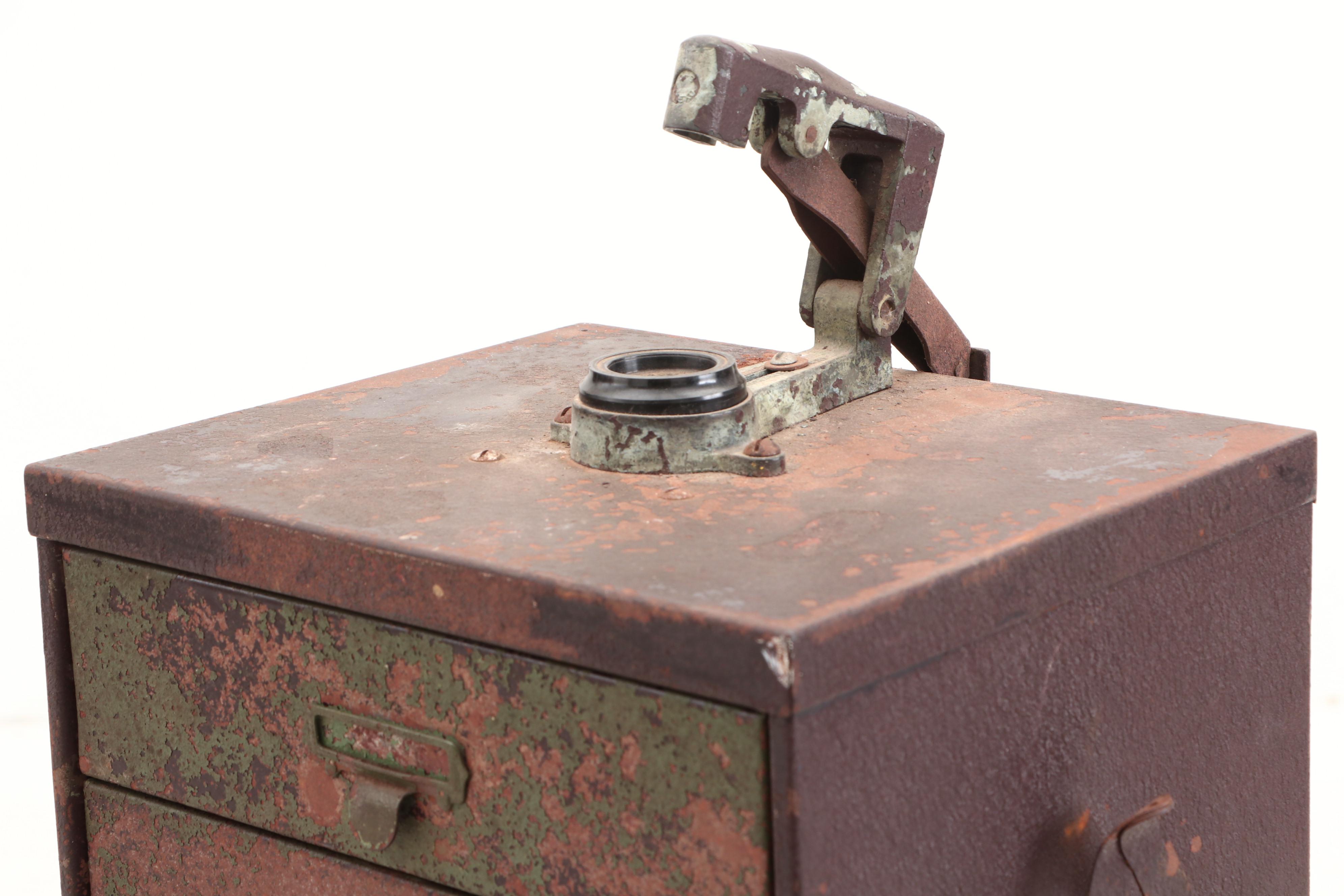 Watchmaker's Cabinet with Watch Crystals by Germanow-Simon Co.