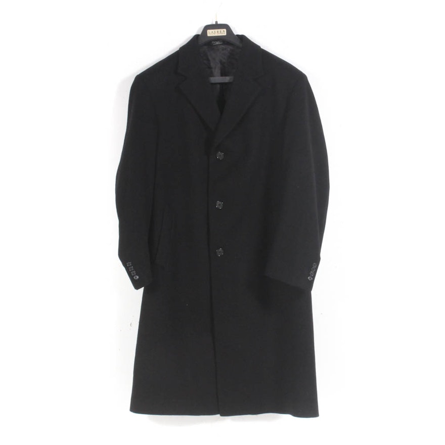 Men's Jos. A. Bank Black Cashmere Overcoat