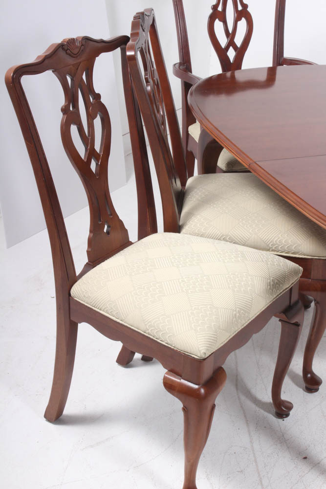 Ethan Allen "Georgian Court" Dining Table and Chair Set