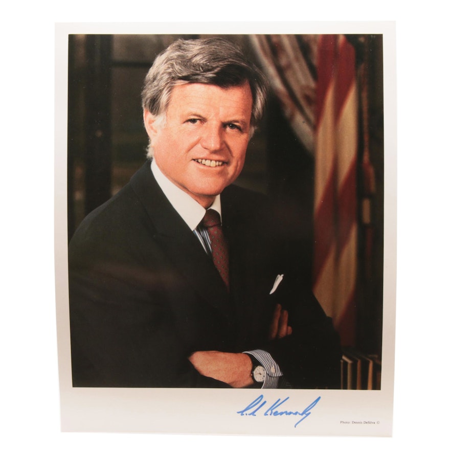 Ted Kennedy Signed Political Photo Print
