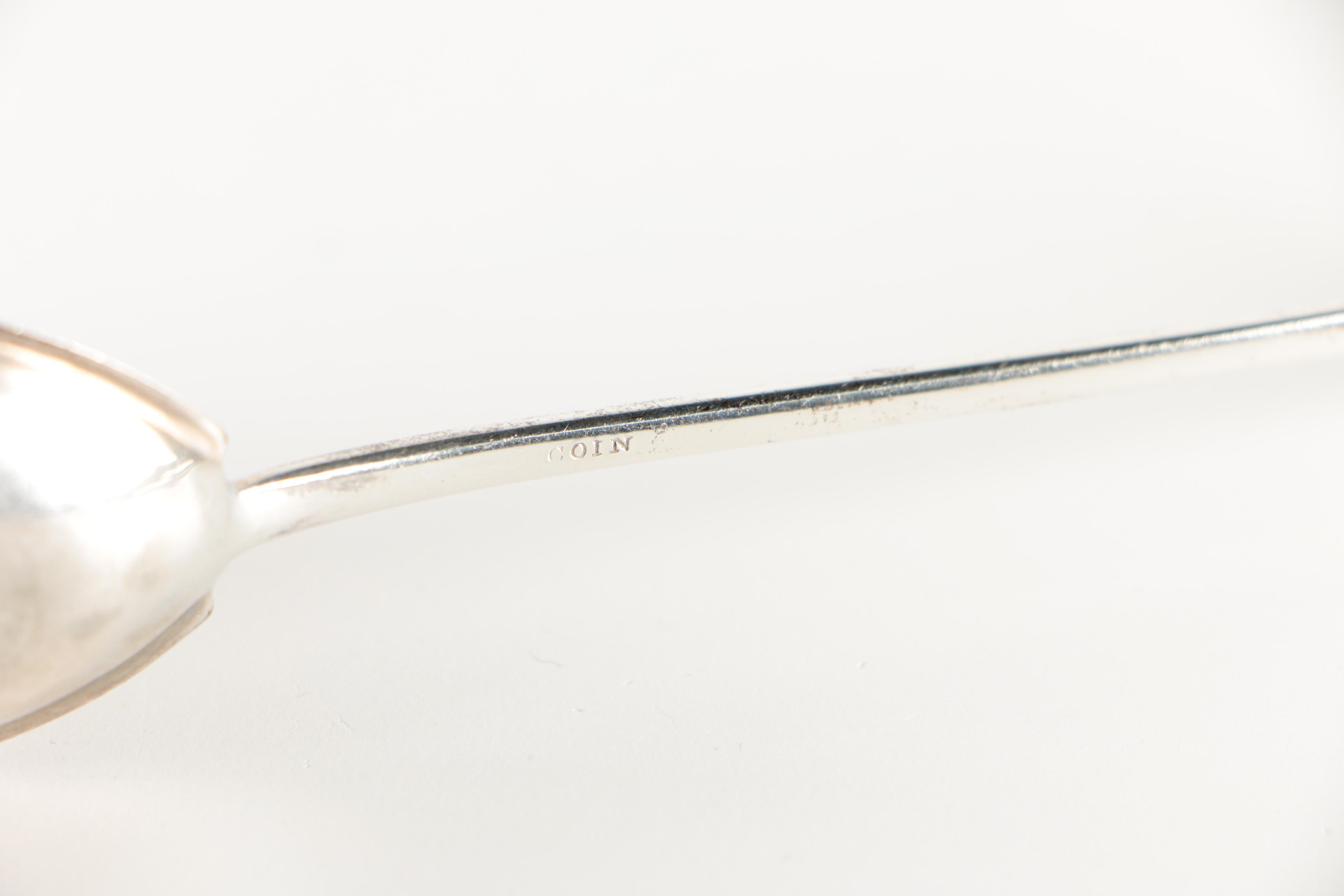 Victorian Coin Silver Pickle Fork in Presentation Case