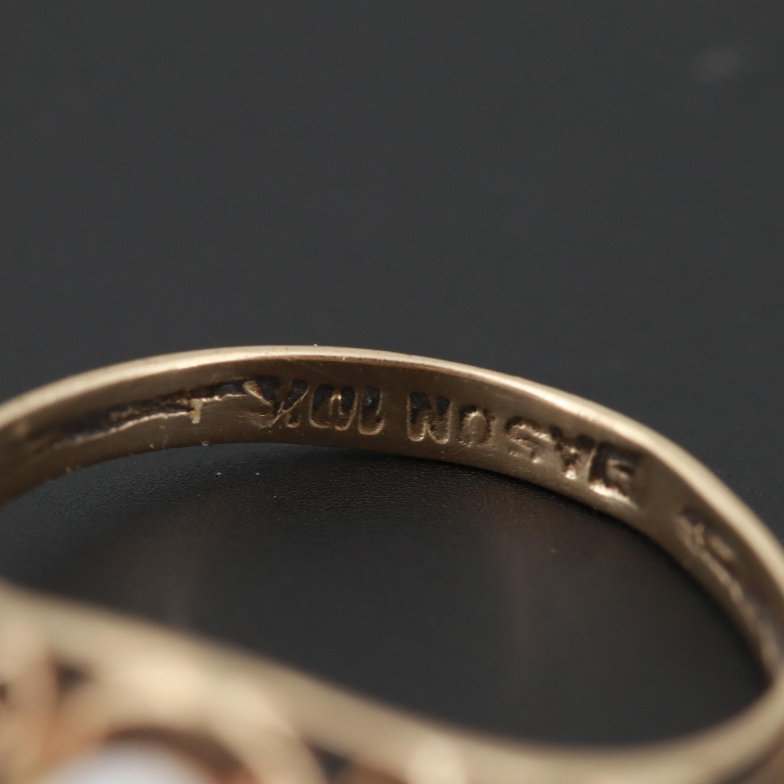 10K Yellow Gold Opal Ring