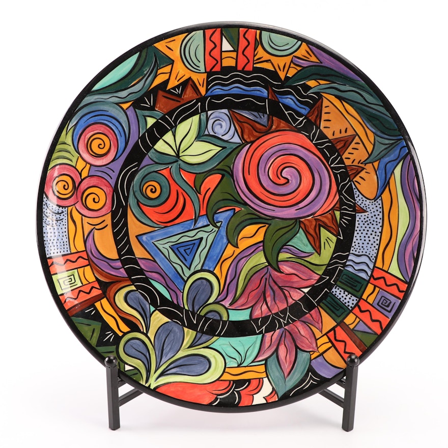 L.G. Gossett Hand-Painted Ceramic Platter