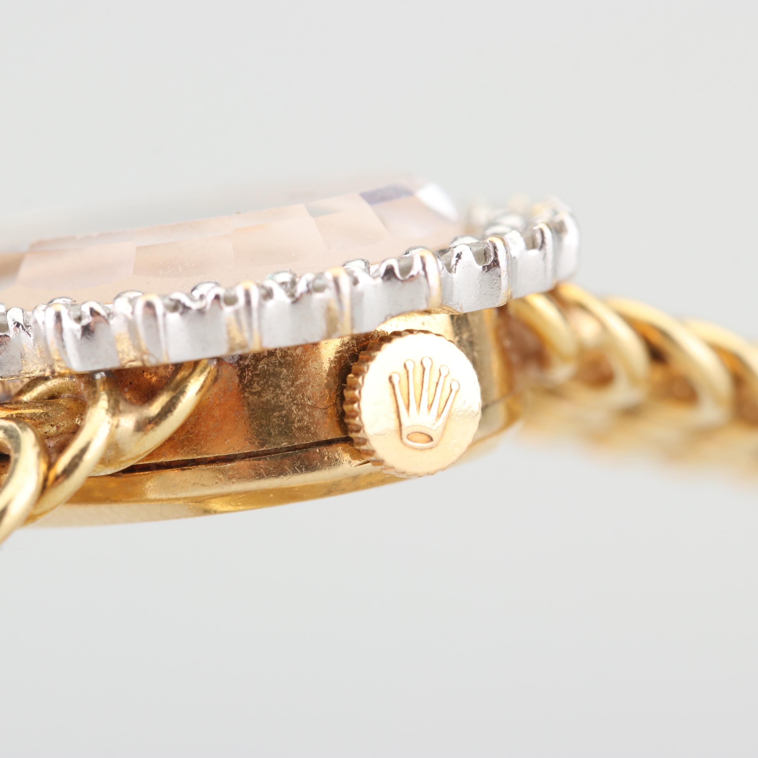 Rolex 18K Yellow Gold and Diamond Watch