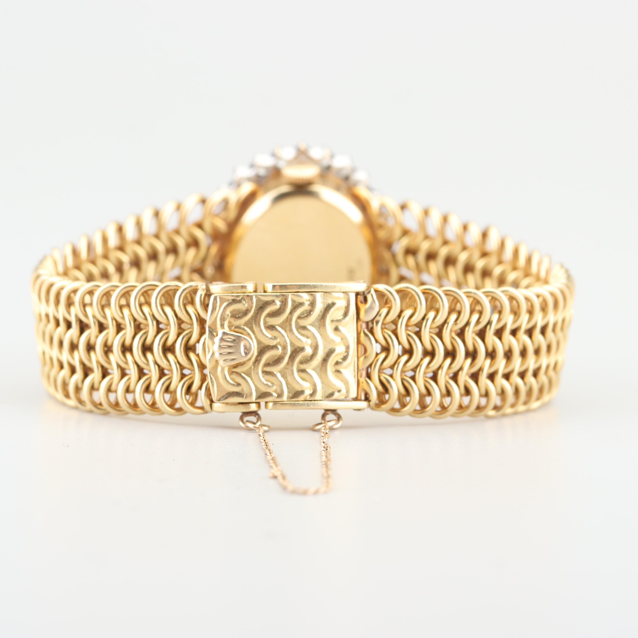 Rolex 18K Yellow Gold and Diamond Watch
