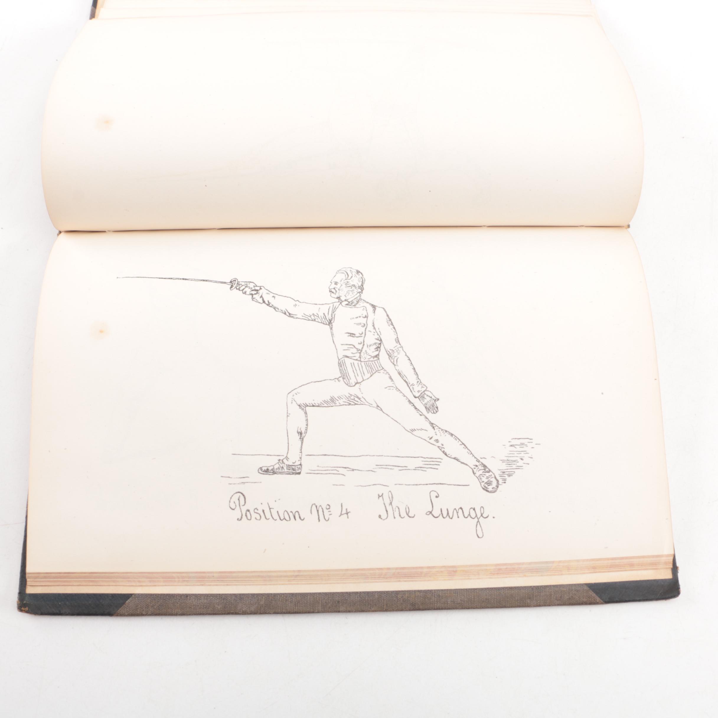 1873 First Edition "Theory of Fencing" by A. J. Corbesier