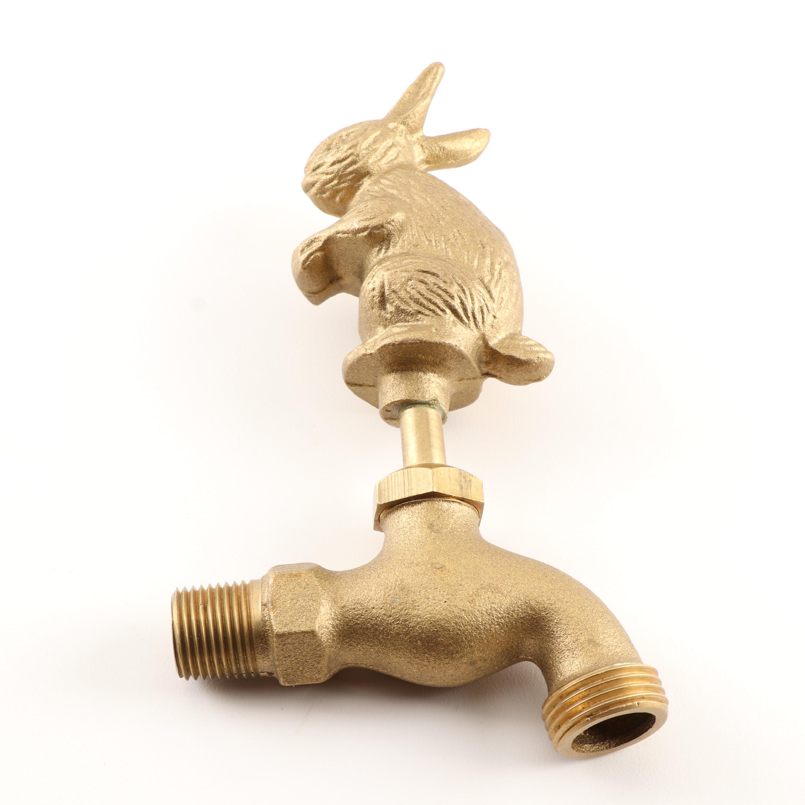 Brass Rabbit Garden Faucet