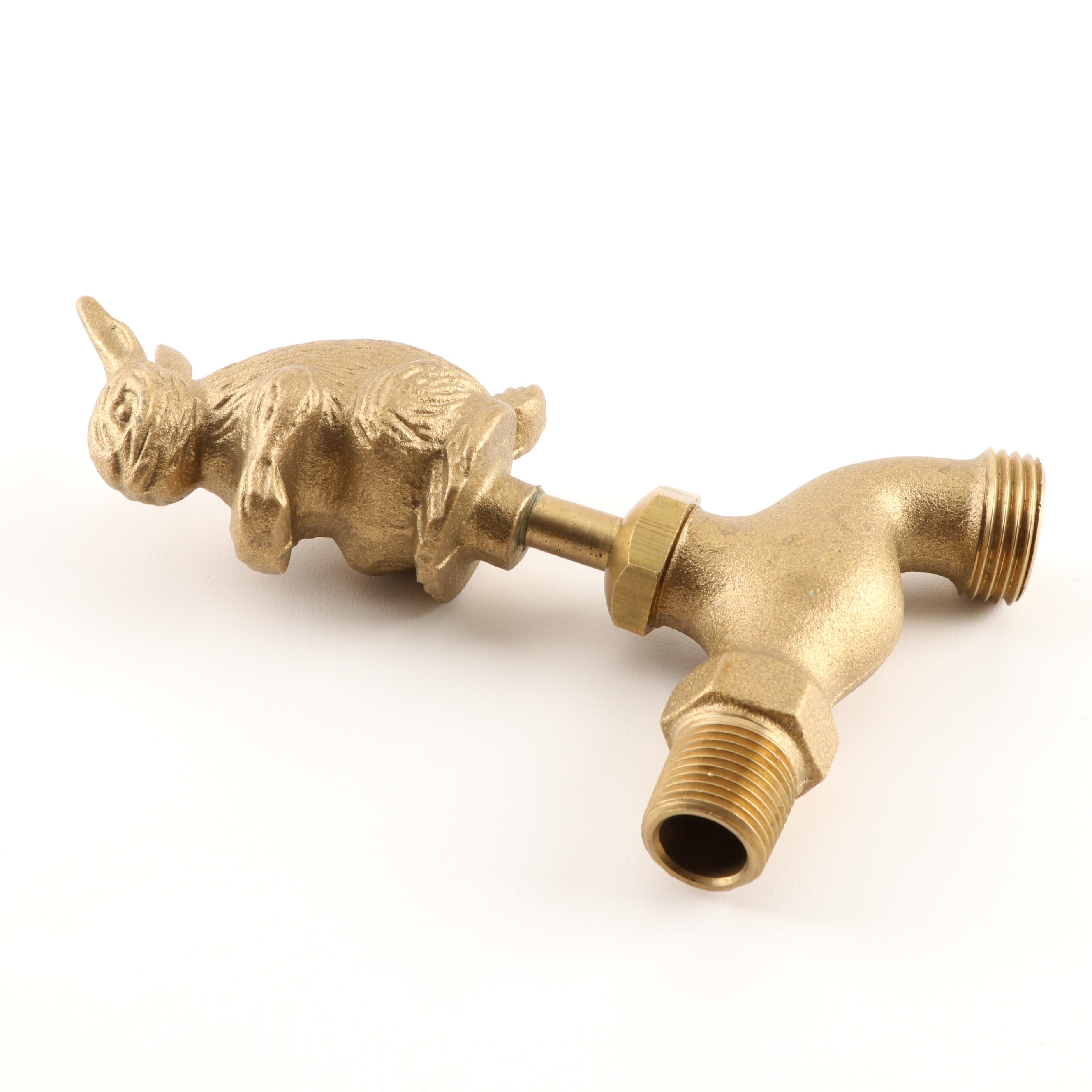 Brass Rabbit Garden Faucet
