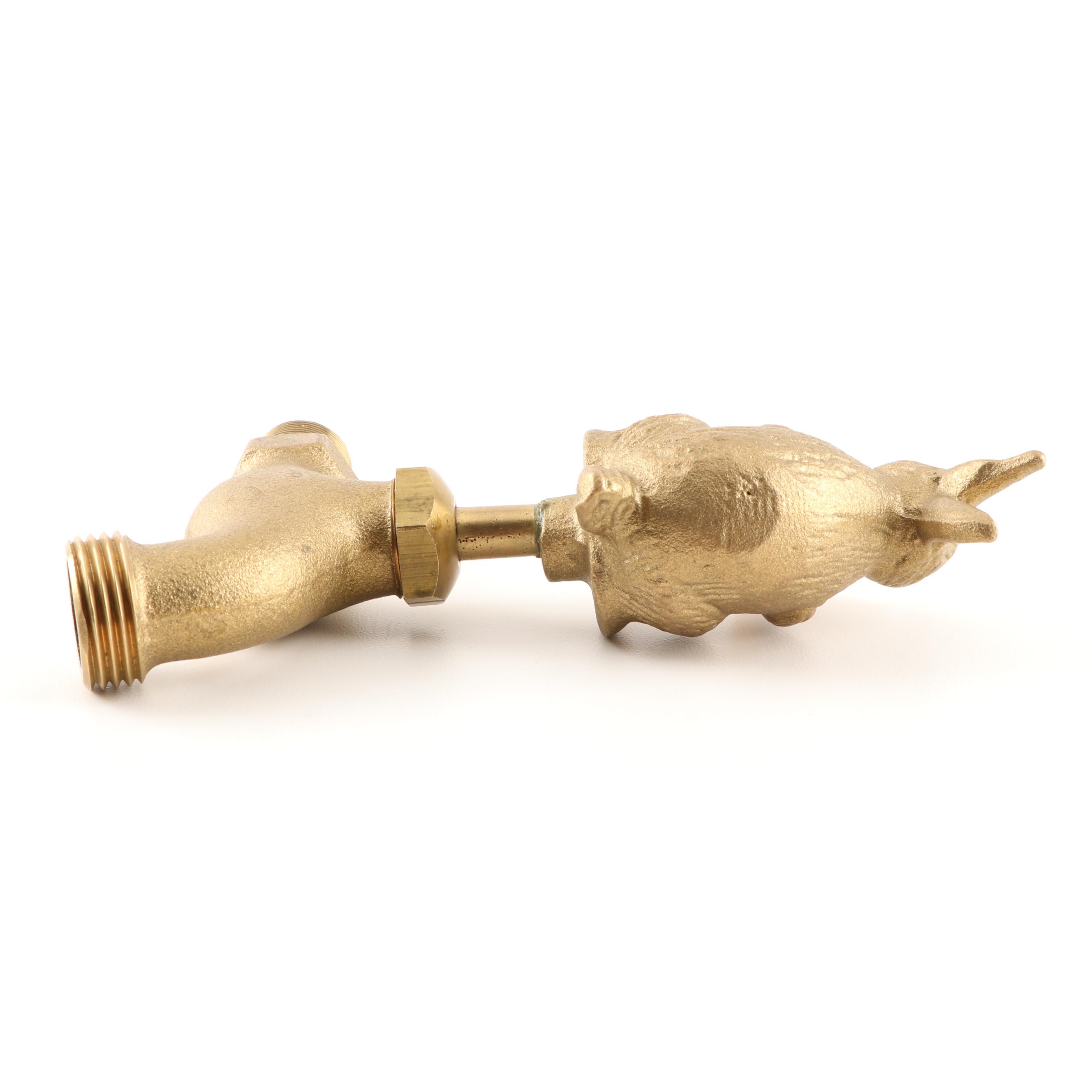 Brass Rabbit Garden Faucet