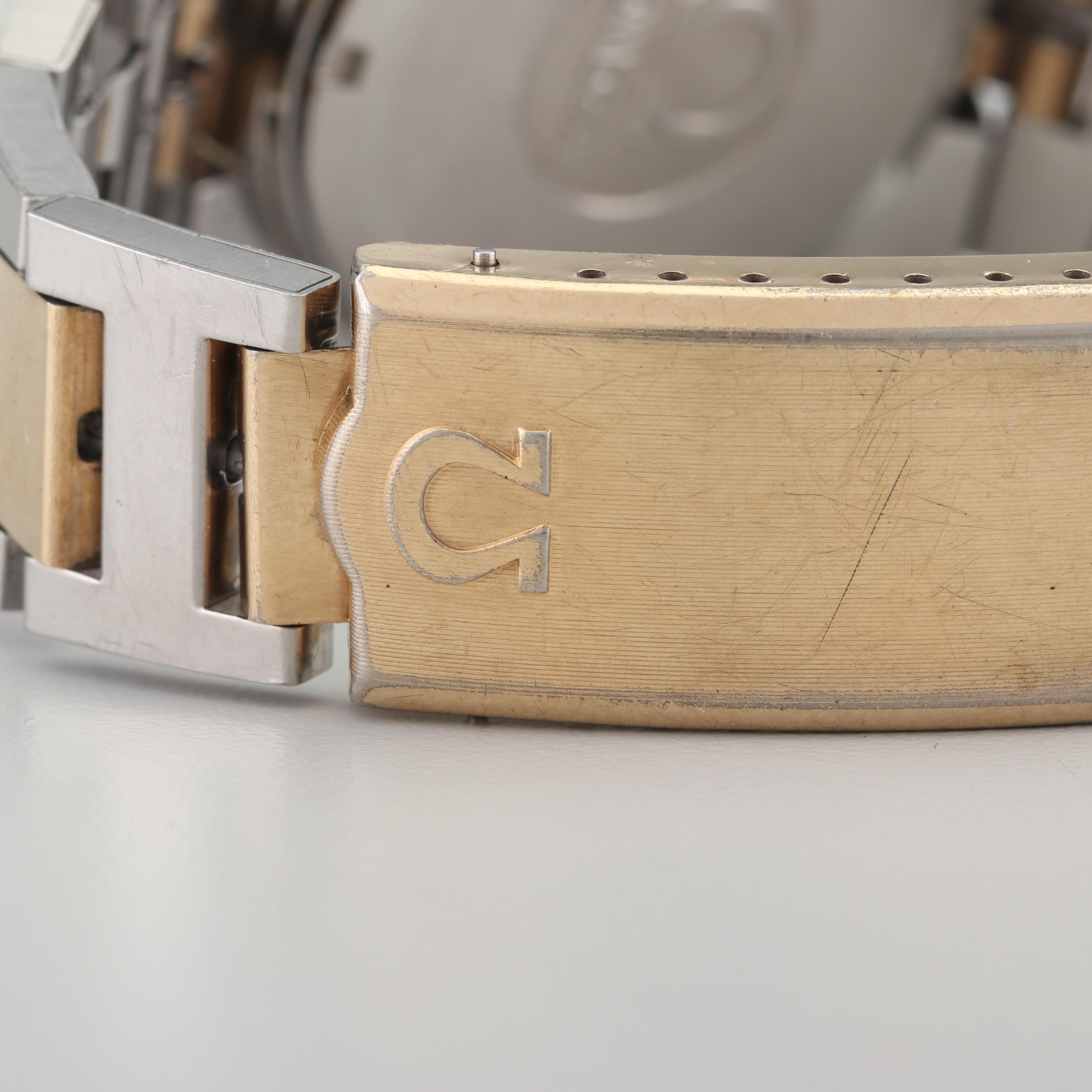 OMEGA "Champion" 10K Gold Overlay Accented Stainless Steel Watch