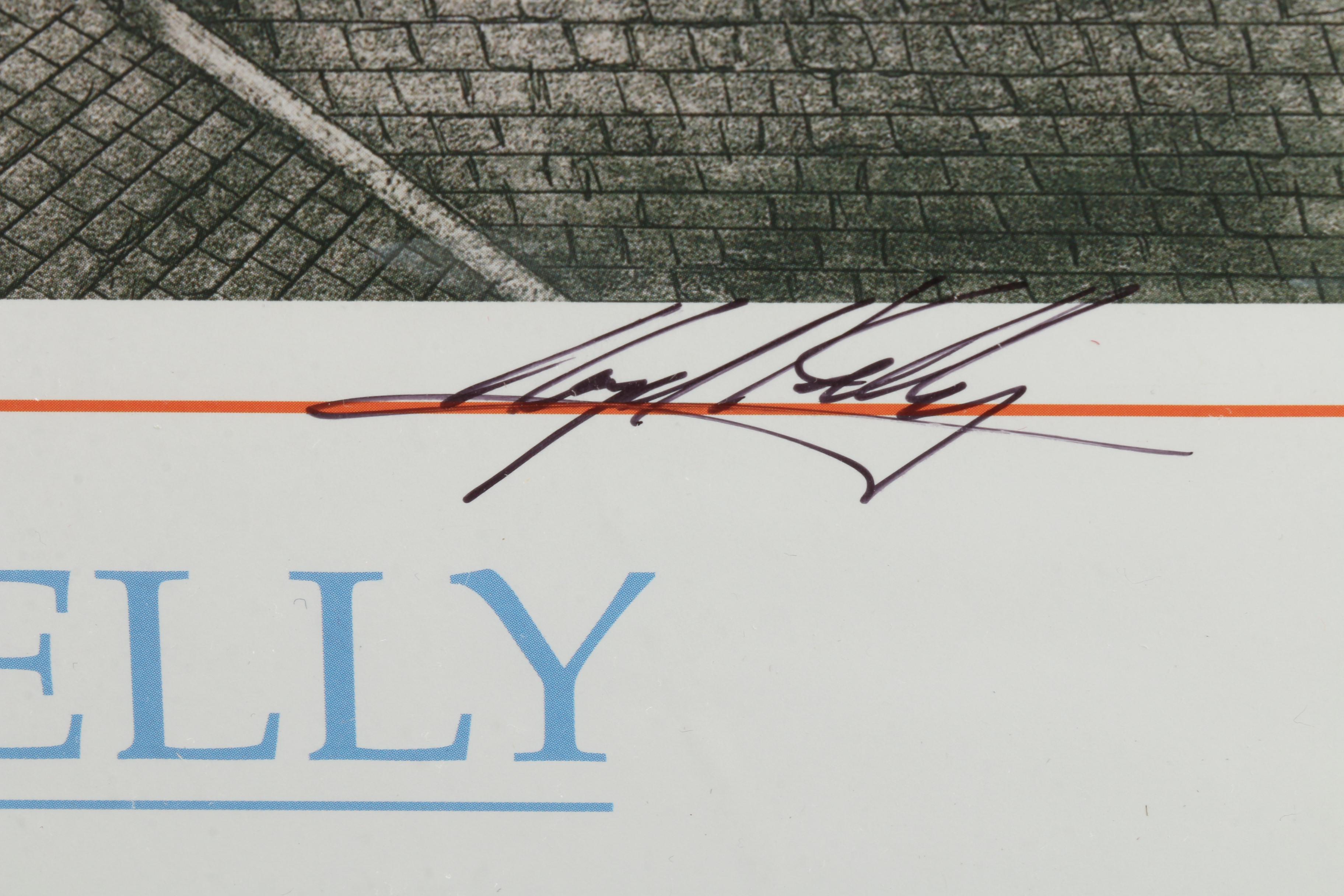 Artist Lloyd Kelly Signed Churchill Downs Art Poster