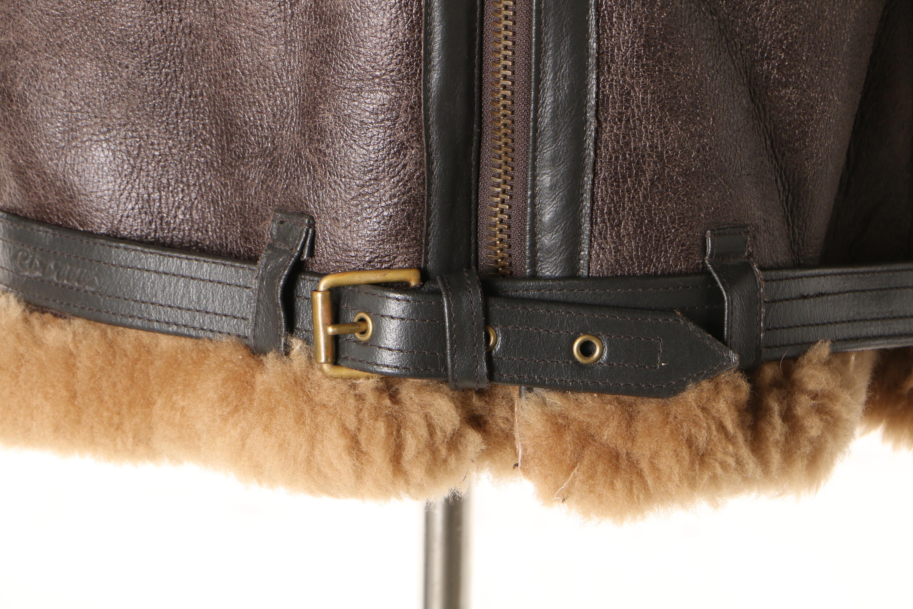 Men's Cirrus Reproduction Irvin Leather and Shearling Flight Jacket