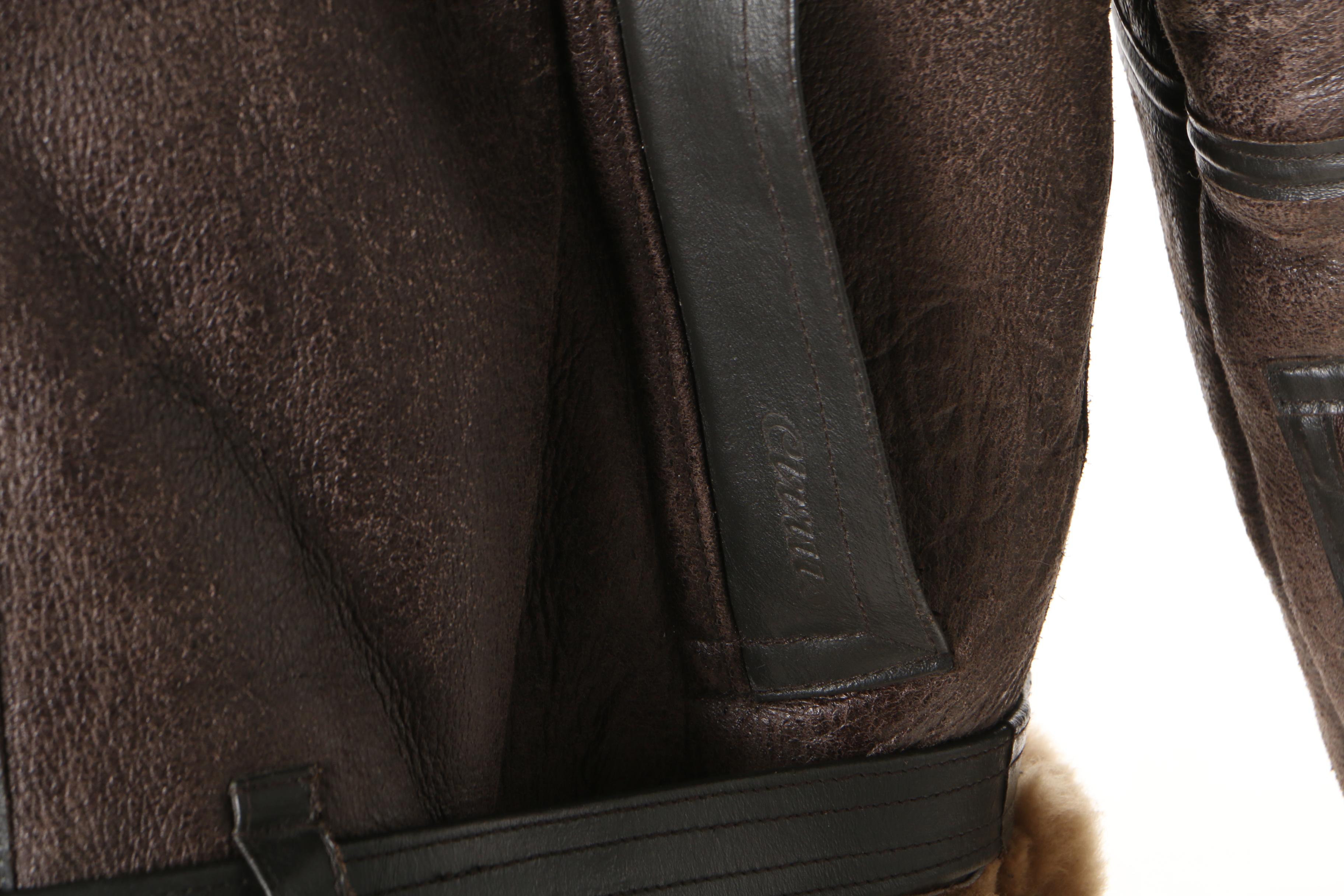 Men's Cirrus Reproduction Irvin Leather and Shearling Flight Jacket